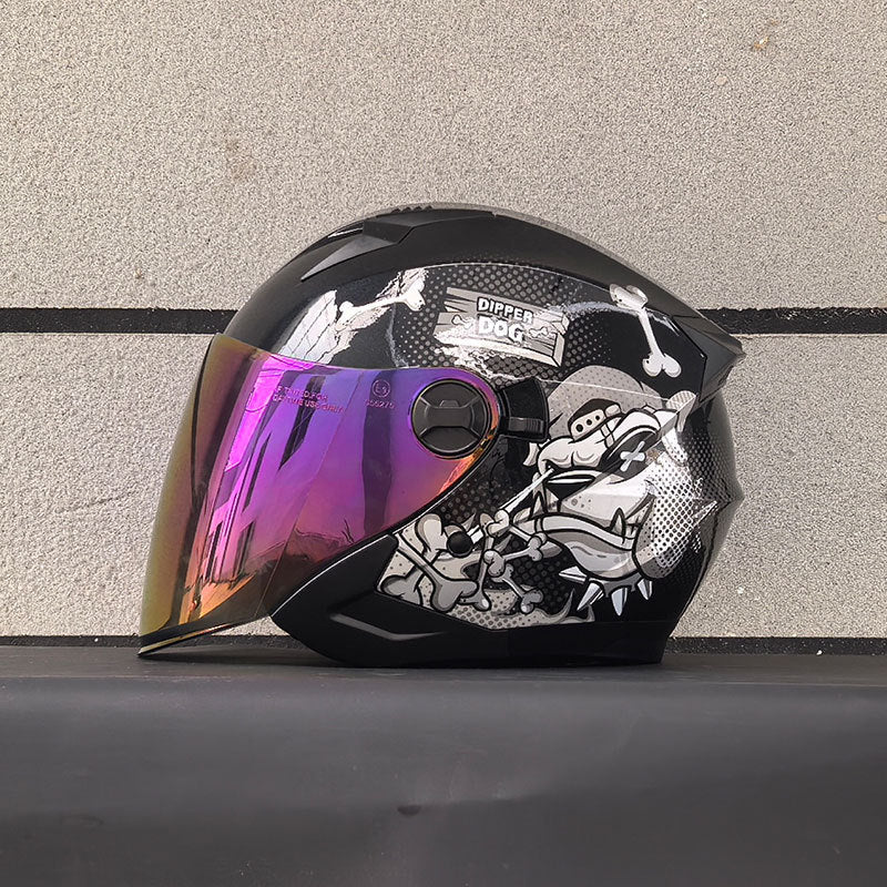 DOT Dual-Mirror Motorcycle Helmet-I216