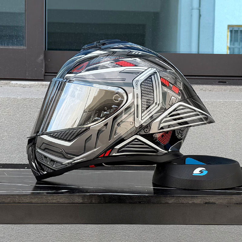 Bluetooth slot for full-face motorcycle helmet-I236