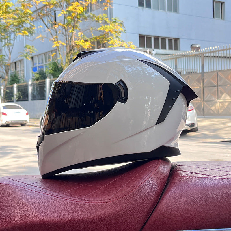 Dual-visor street helmet for sportbikes-I157