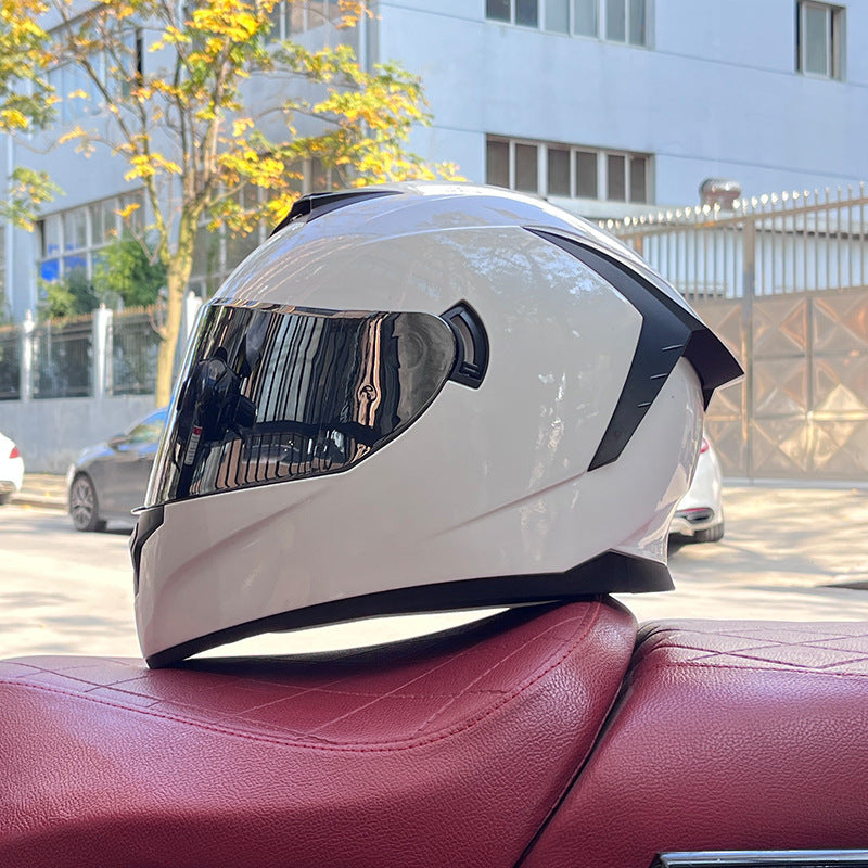 Dual-visor street helmet for sportbikes-I157