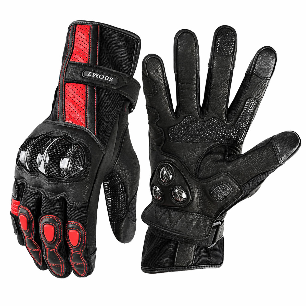 Genuine leather breathable retro motorcycle riding gloves-G82