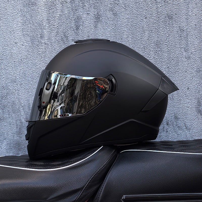 Dual-visor street helmet for sportbikes-I157