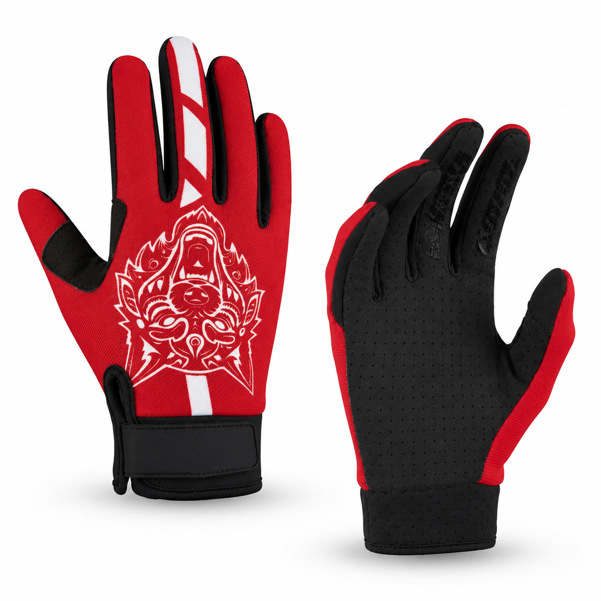 KTVMOTO Full Finger Bike Gloves Anti Slip UV Protection Touchscreen -G102
