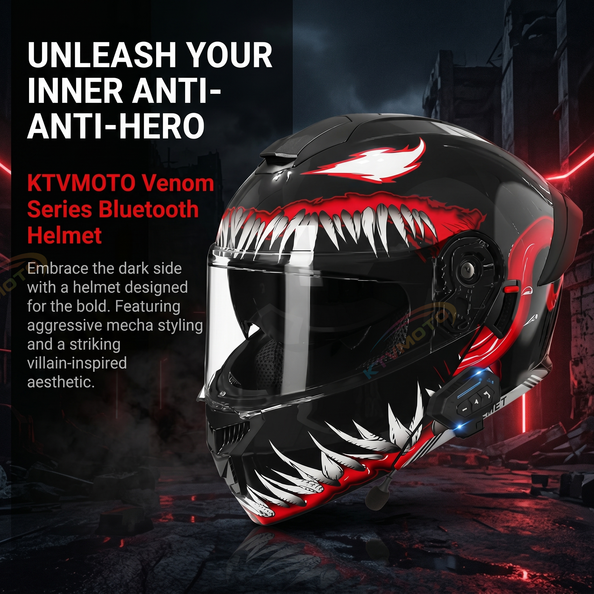 Bluetooth flip-up helmet motorcycle-I104
