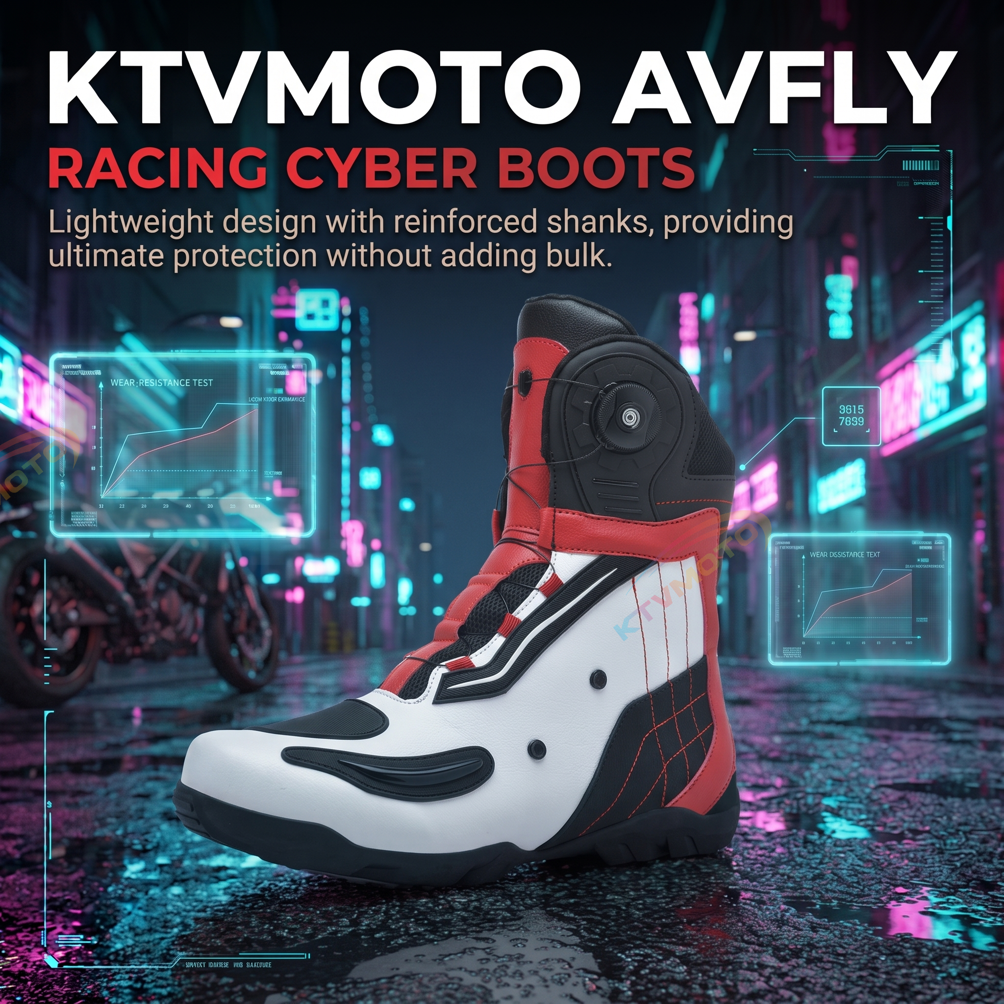 Motorcycle riding boots are comfortable and durable.-K165