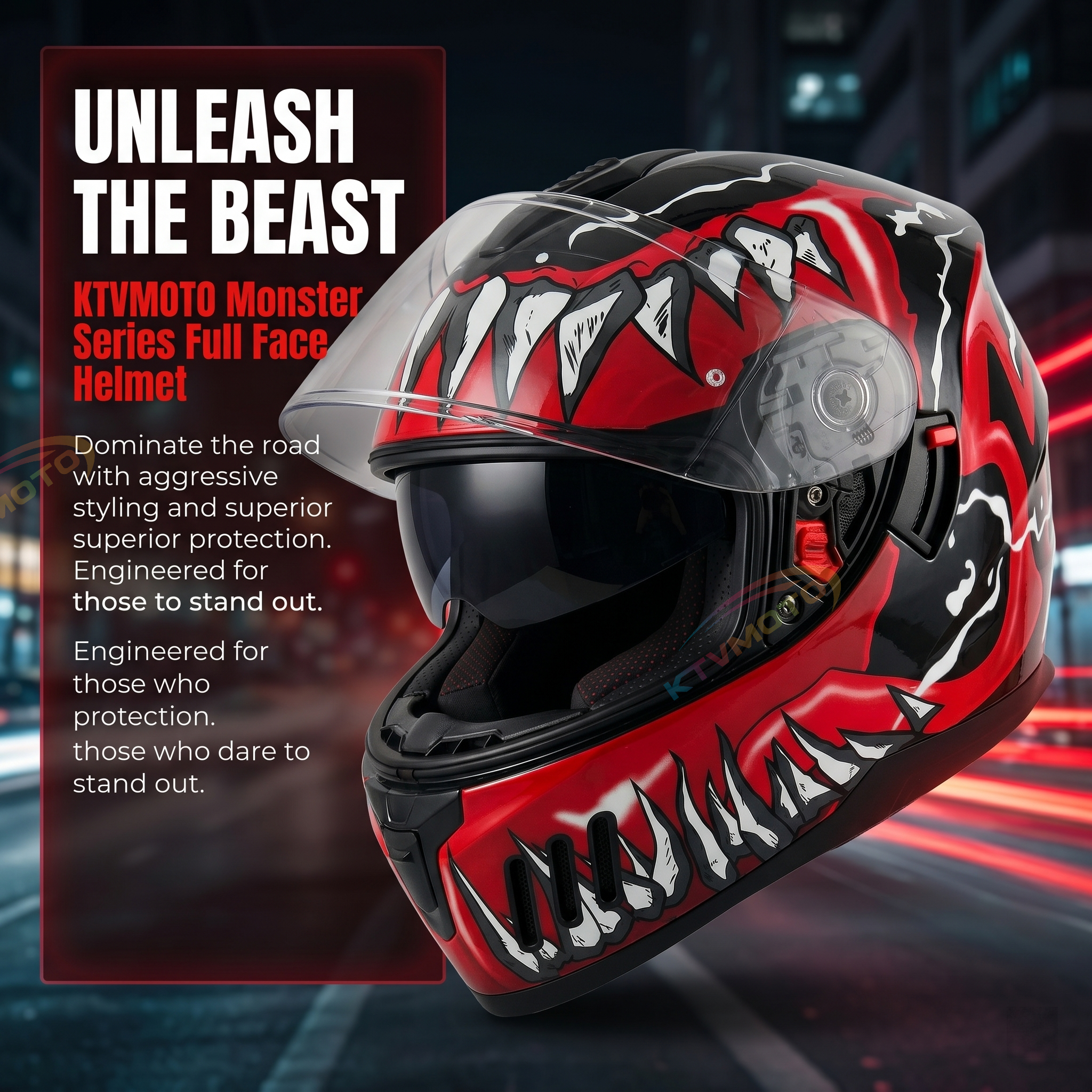 Dual-lens full-face helmet-I105