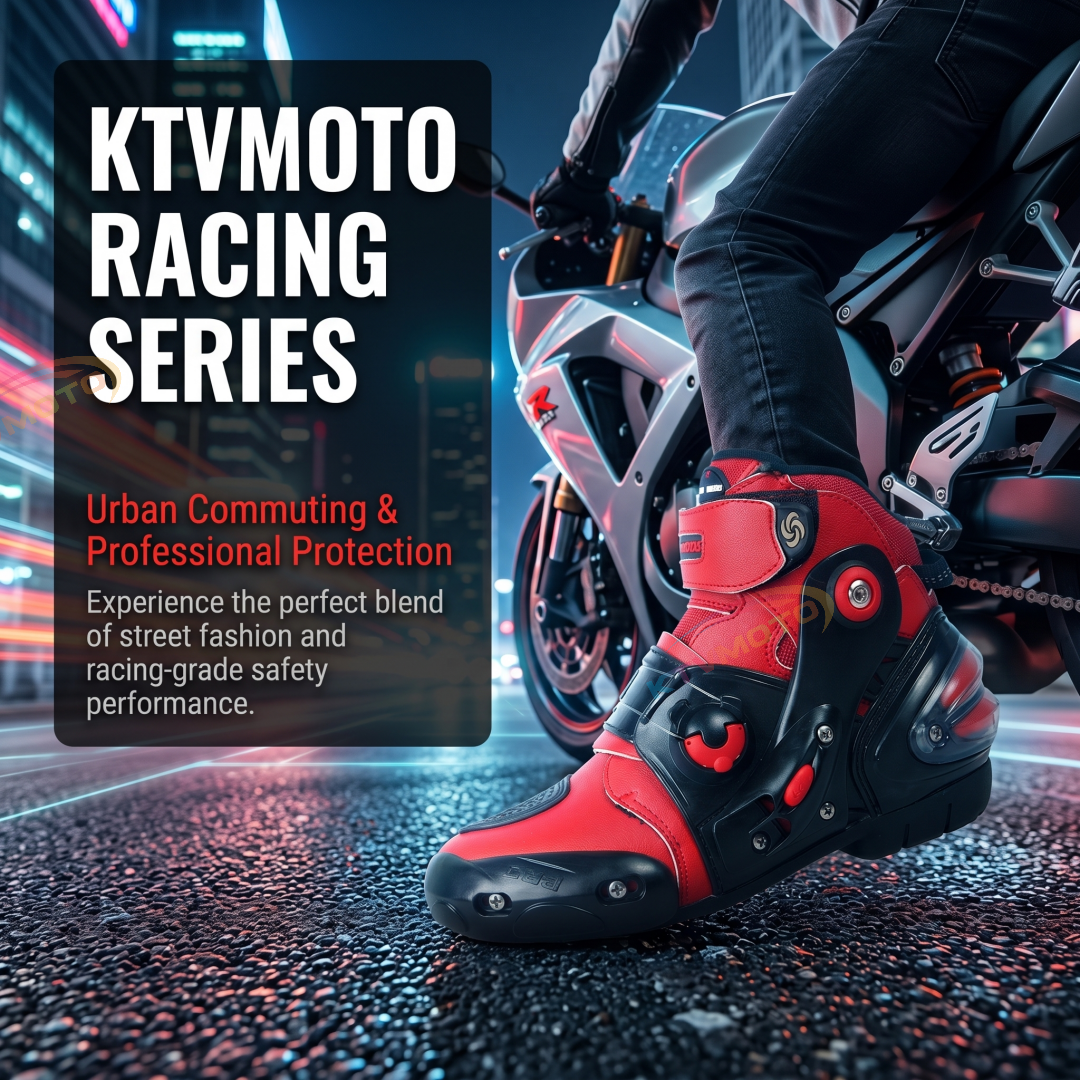 Lightweight and stylish motorcycle racing boots-K63