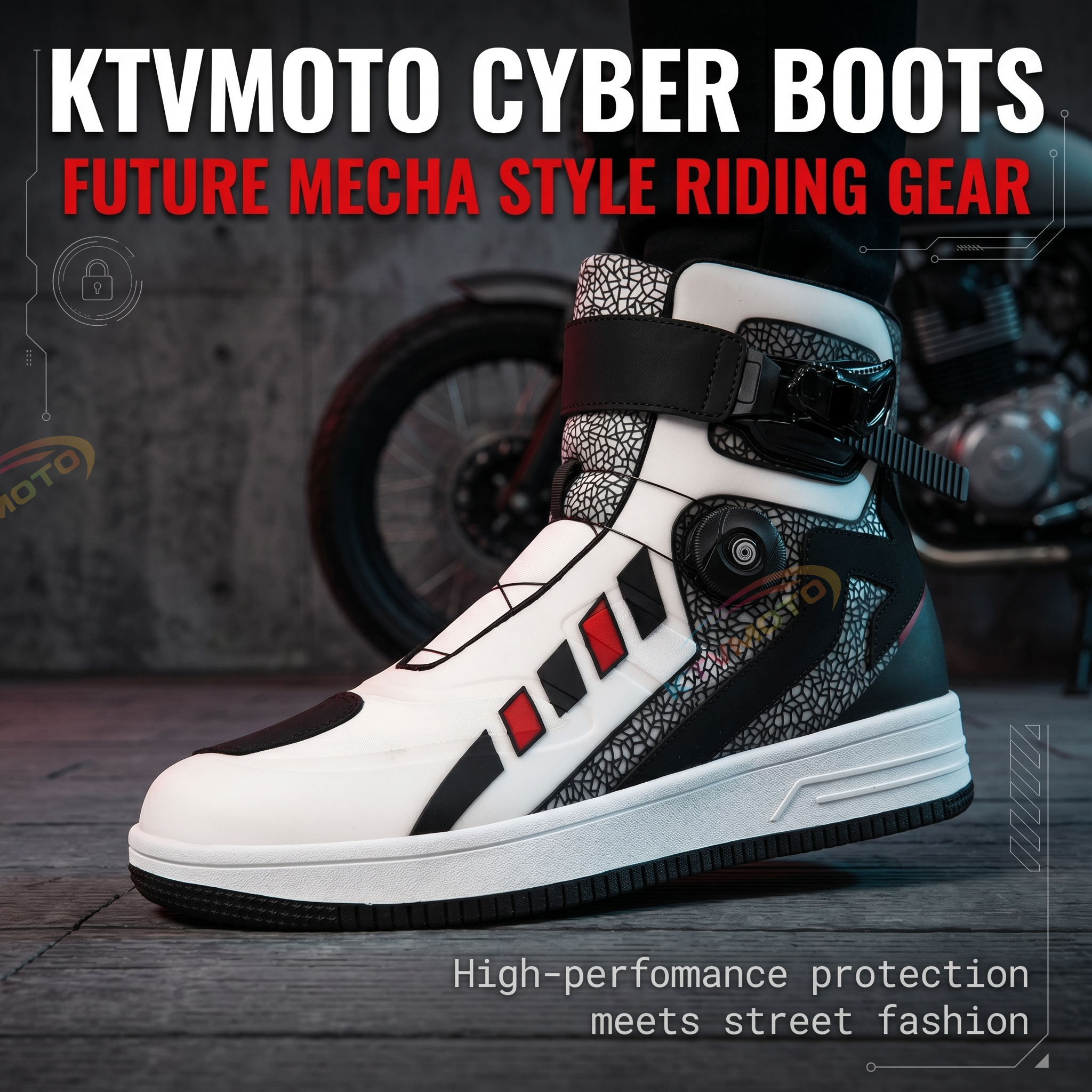 Motorcycle off-road riding shoes-K148