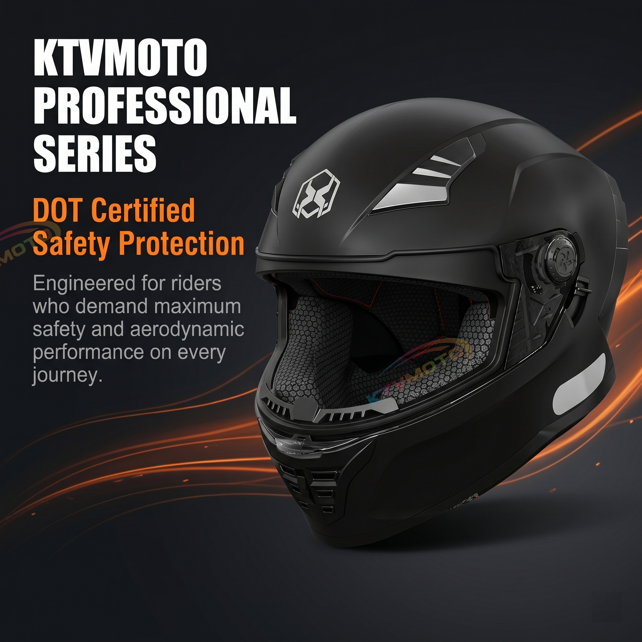 DOT certified motorcycle full-face helmet-I125
