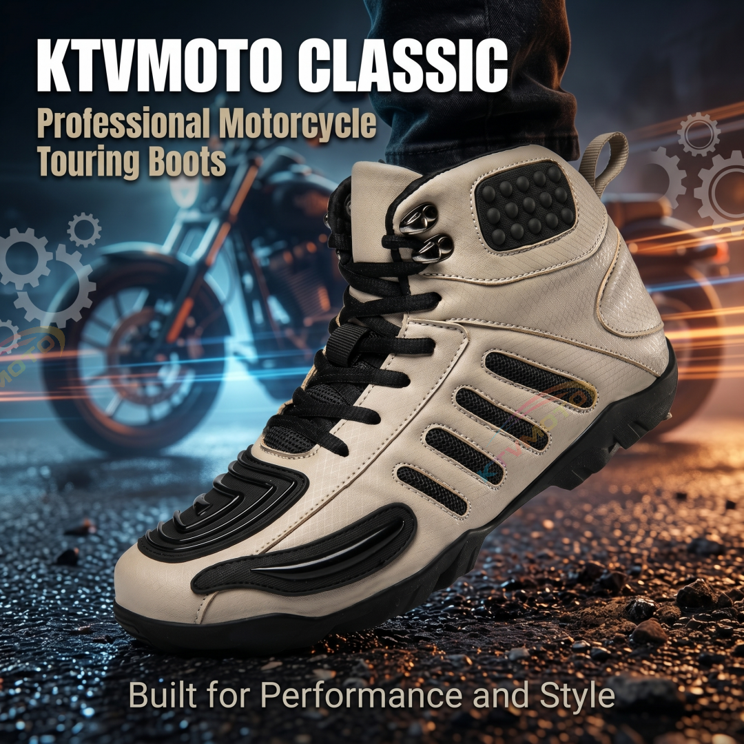 Classic Motorcycle Touring Boots for Riders-K132