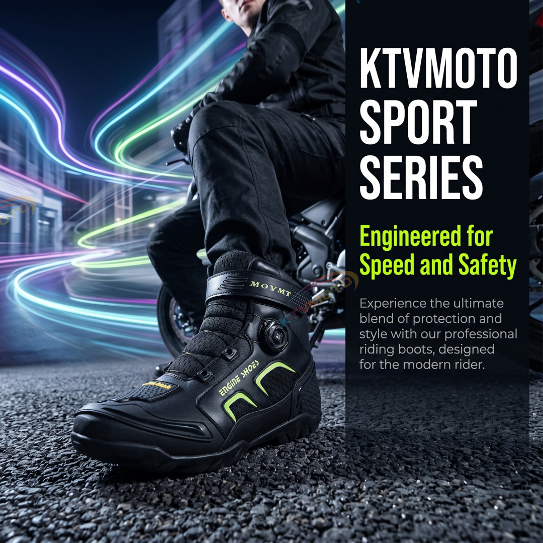 Non-slip rubber soles for motorcycle sports riding boots-K86