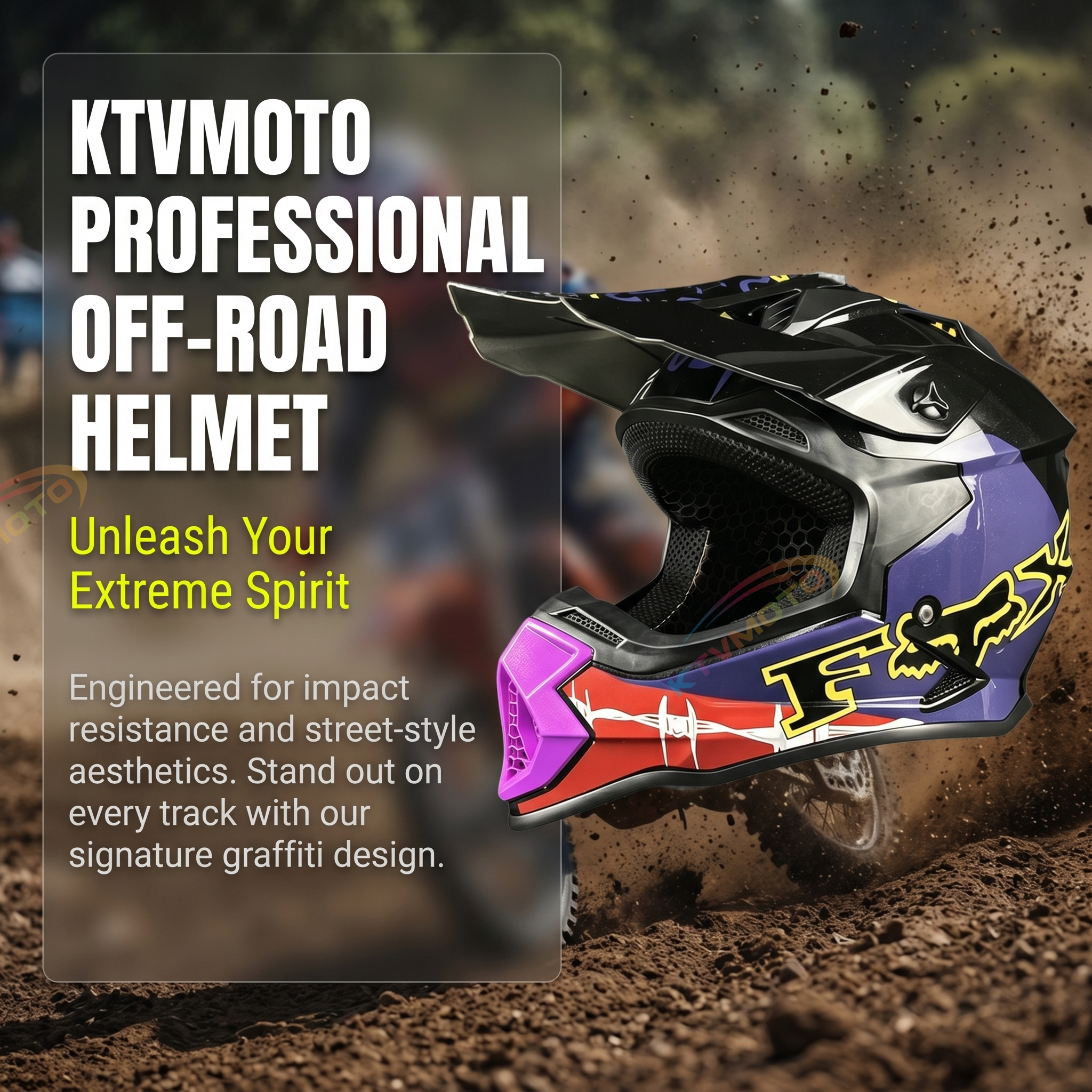 Full-Face Off-Road Motorcycle Helmet-I116