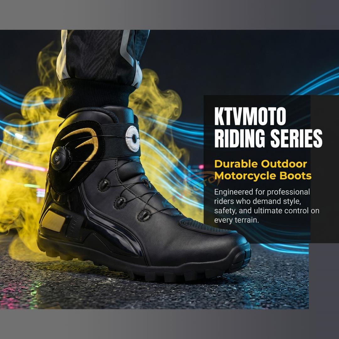 Durable Outdoor Motorcycle Riding Boots-K96