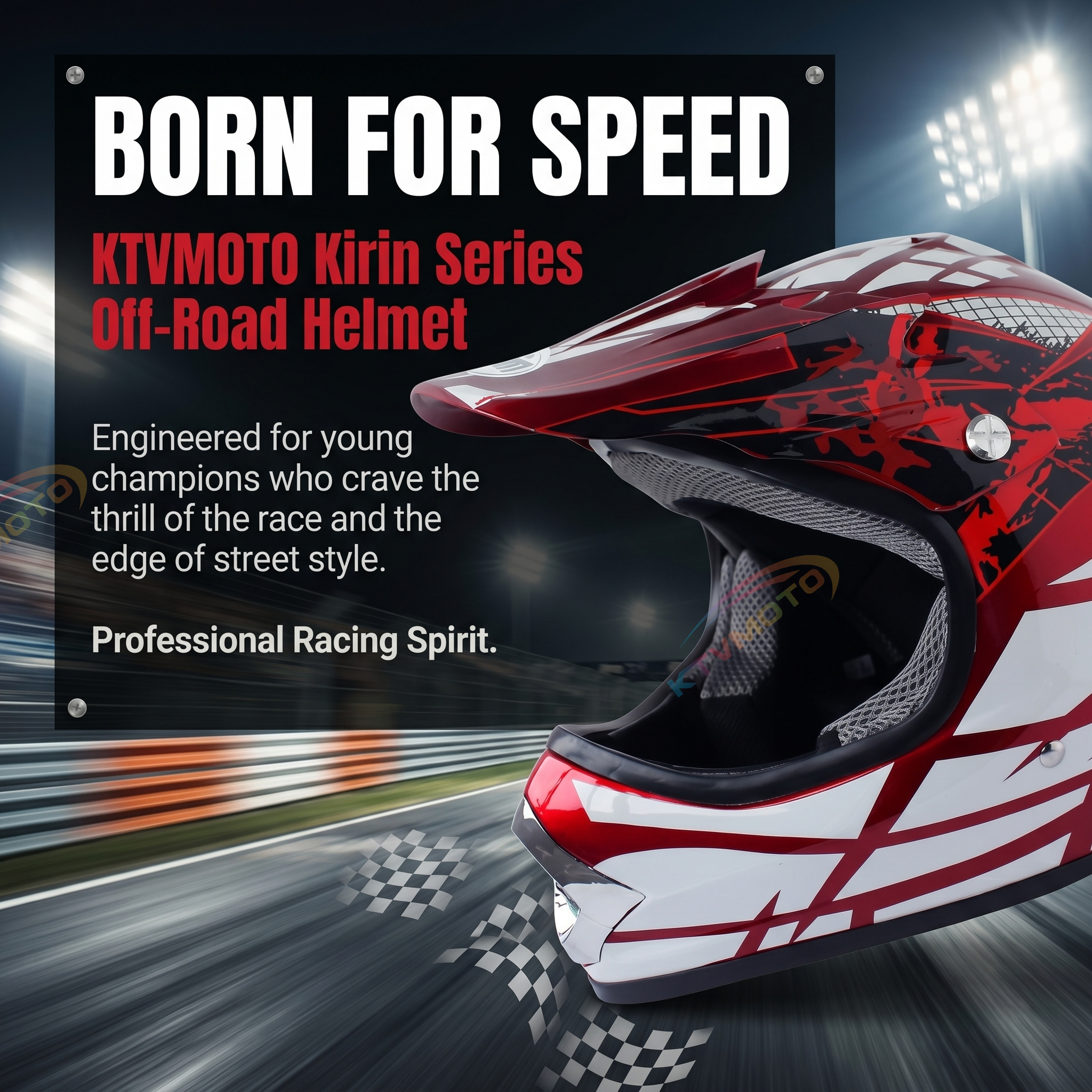 Children's Full-Face Off-Road Helmet- I109