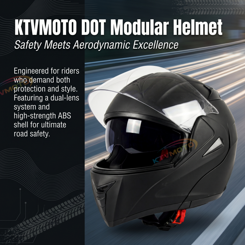 DOT Dual-Lens Flip-Top Helmet-I101