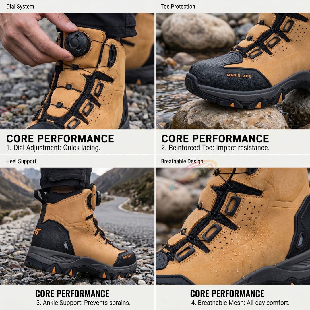 Waterproof Tactical Hiking Boots with Dial Adjustment-K35