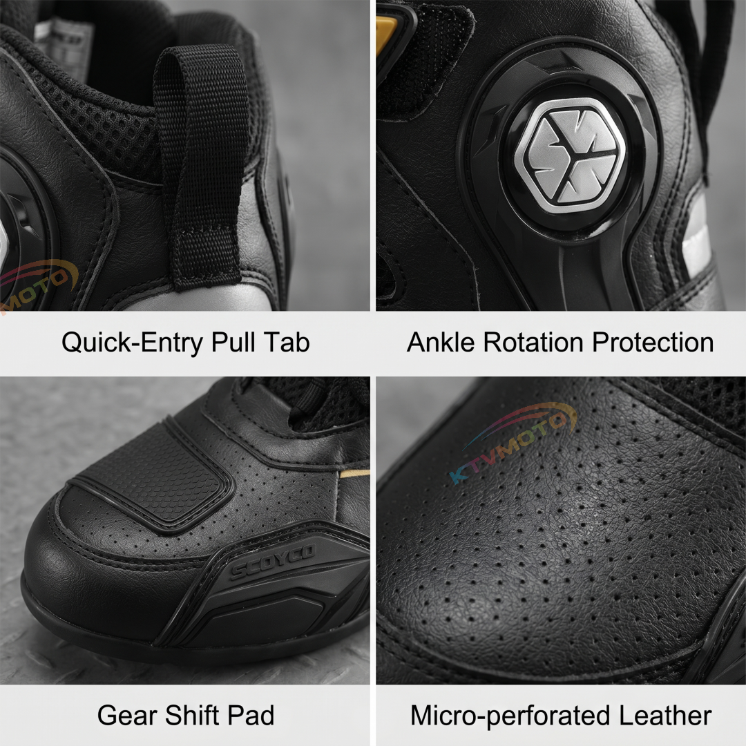 Professional wear-resistant motorcycle riding boots-K62