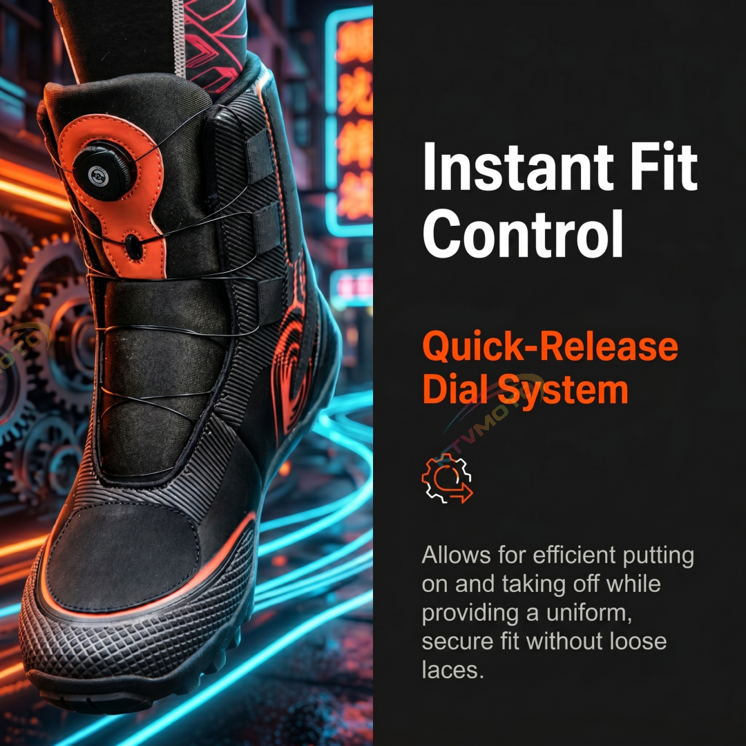 Classic Shock-Absorbing Outdoor Motorcycle Boots-K107