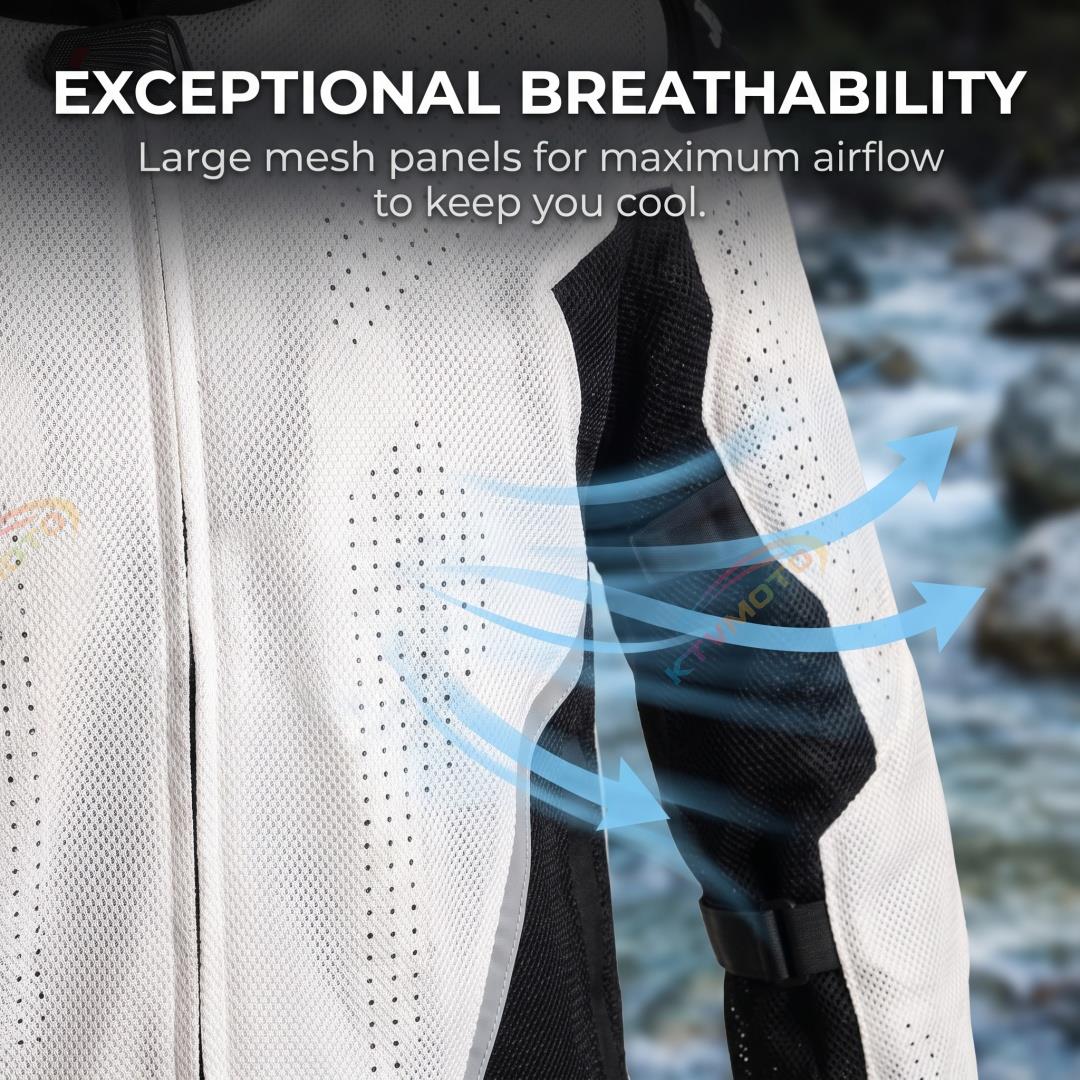 Breathable Mesh Commuter Motorcycle Riding Jacket for Summer-J61
