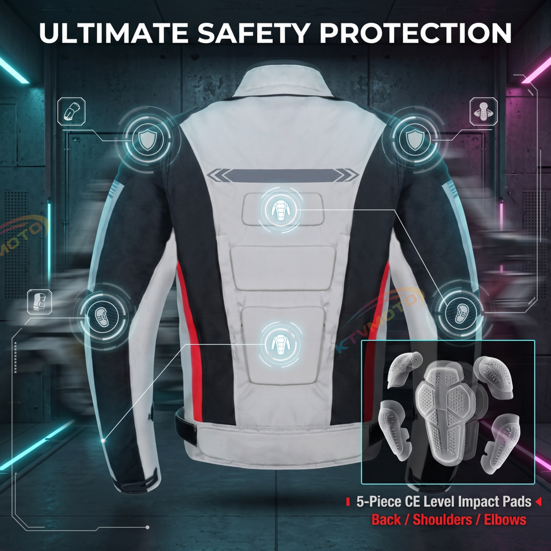 All-Season Off-Road Motorcycle Rally Suit with Impact Protection-J72
