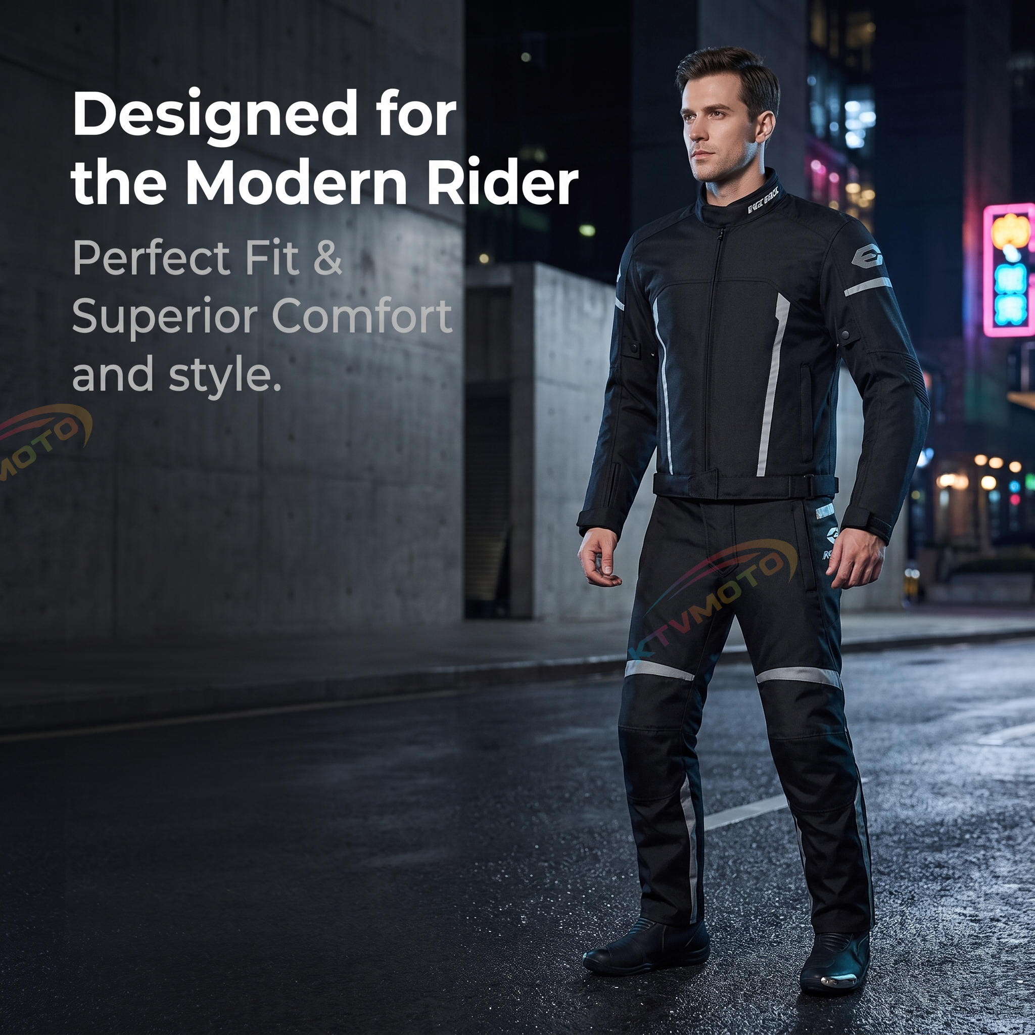 Motorcycle riding clothes are breathable, windproof and waterproof-J54
