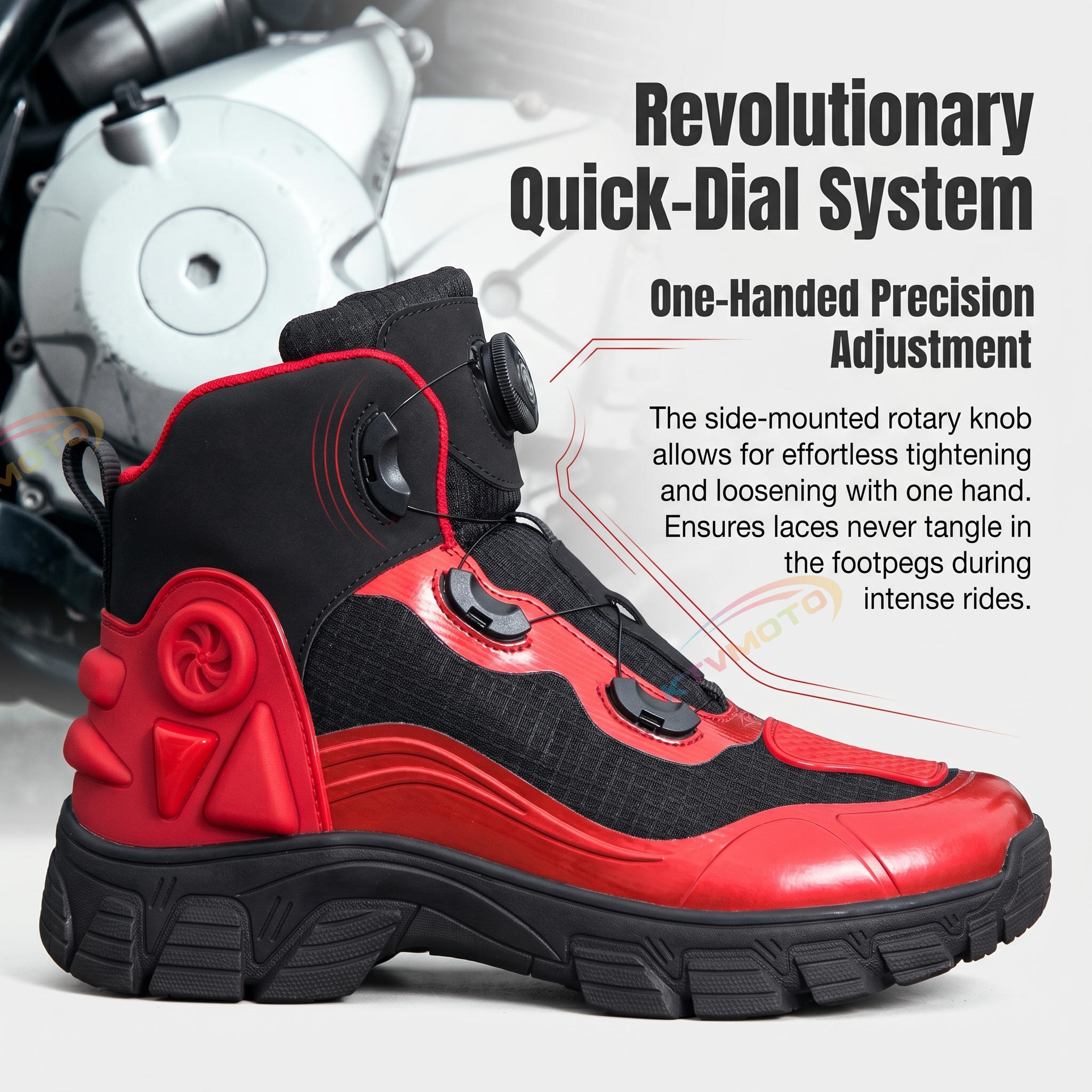 Casual Off-Road Breathable Motorcycle Travel Rally Boots-K25