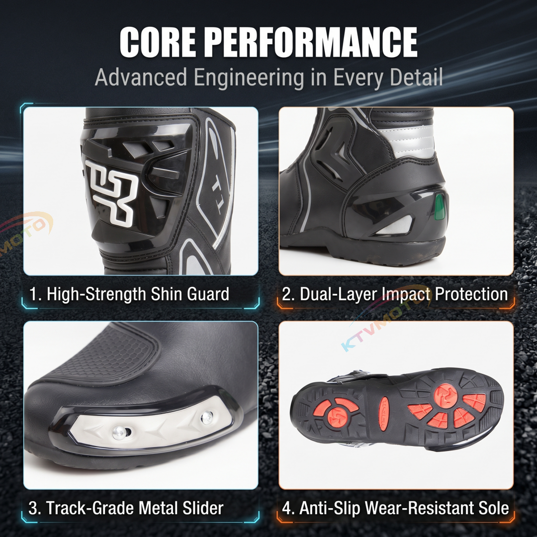 Professional Racing Motorcycle Boots—Safety Riding Gear-K60