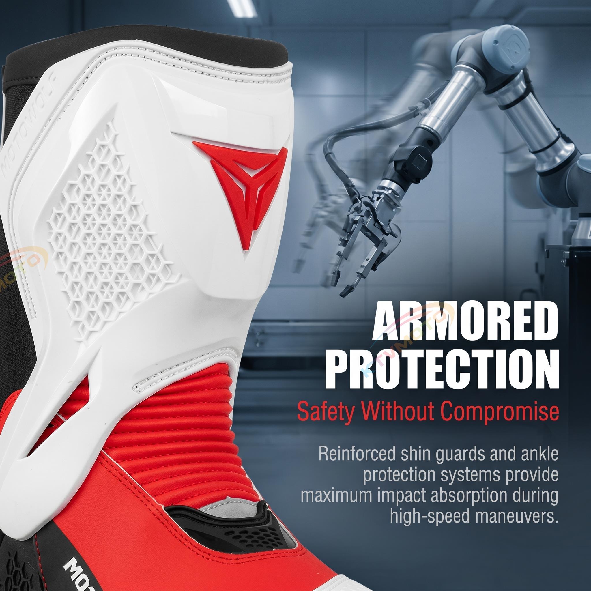 Motorcycle anti-slip and anti-fall riding boots-K54