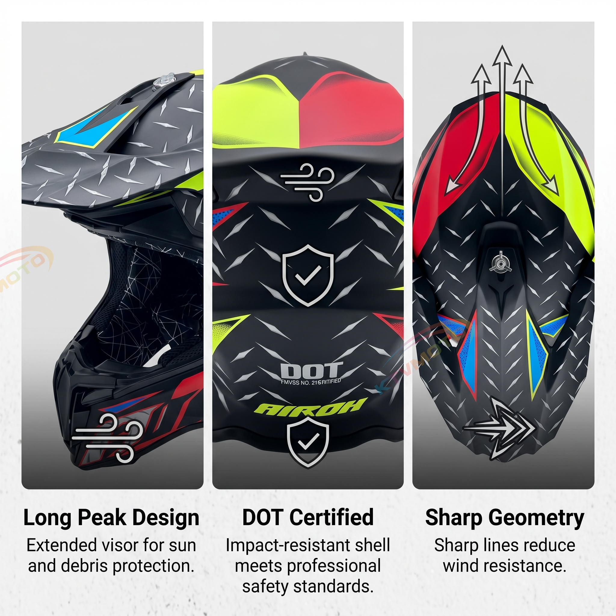 Professional off-road motorcycle helmet-I46