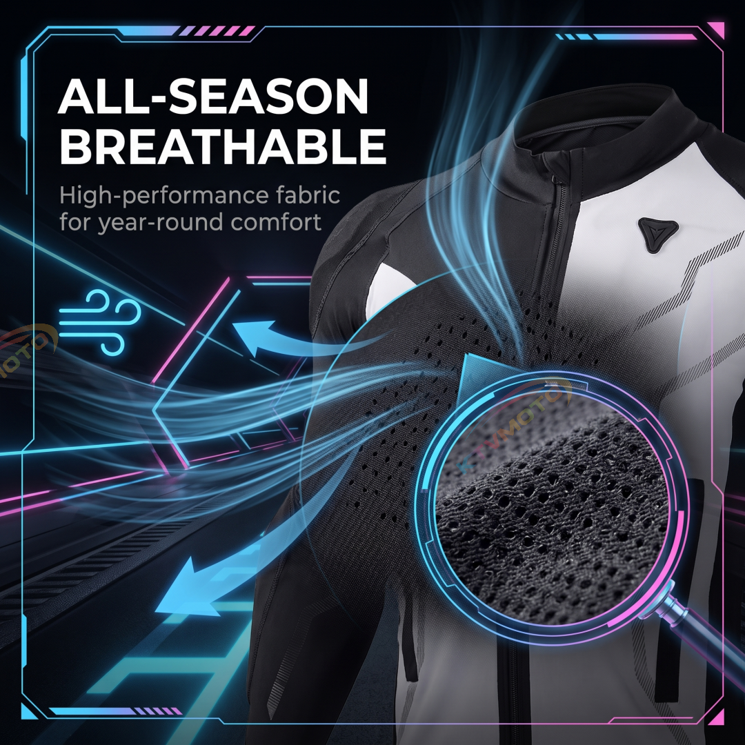 Breathable, Quick-Drying Motorcycle Touring Gear (CE Certified)-J79