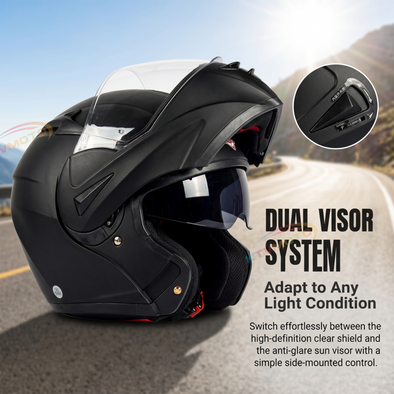 DOT-approved modular motorcycle helmet-I101