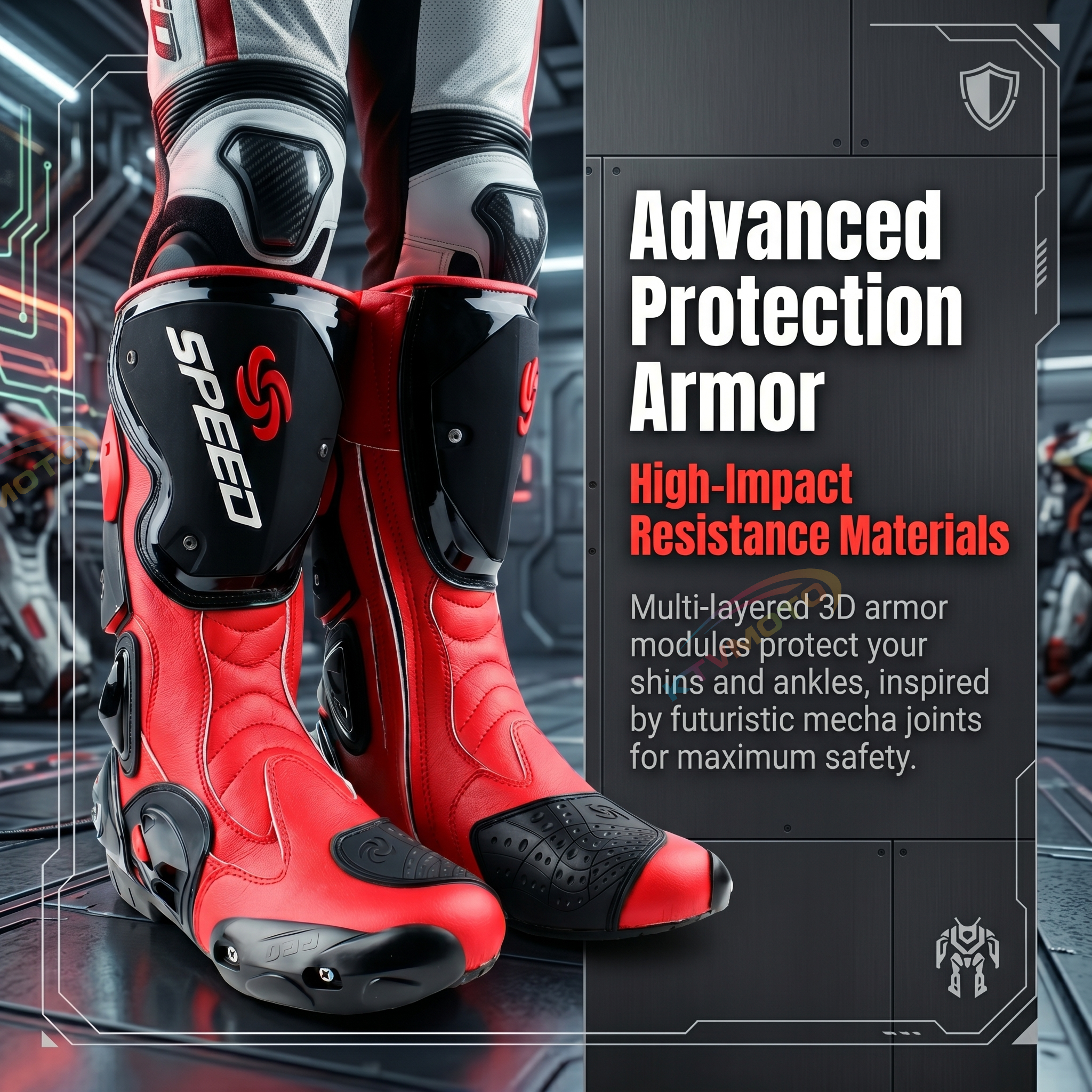 Motorcycle shoes racing boots-K99