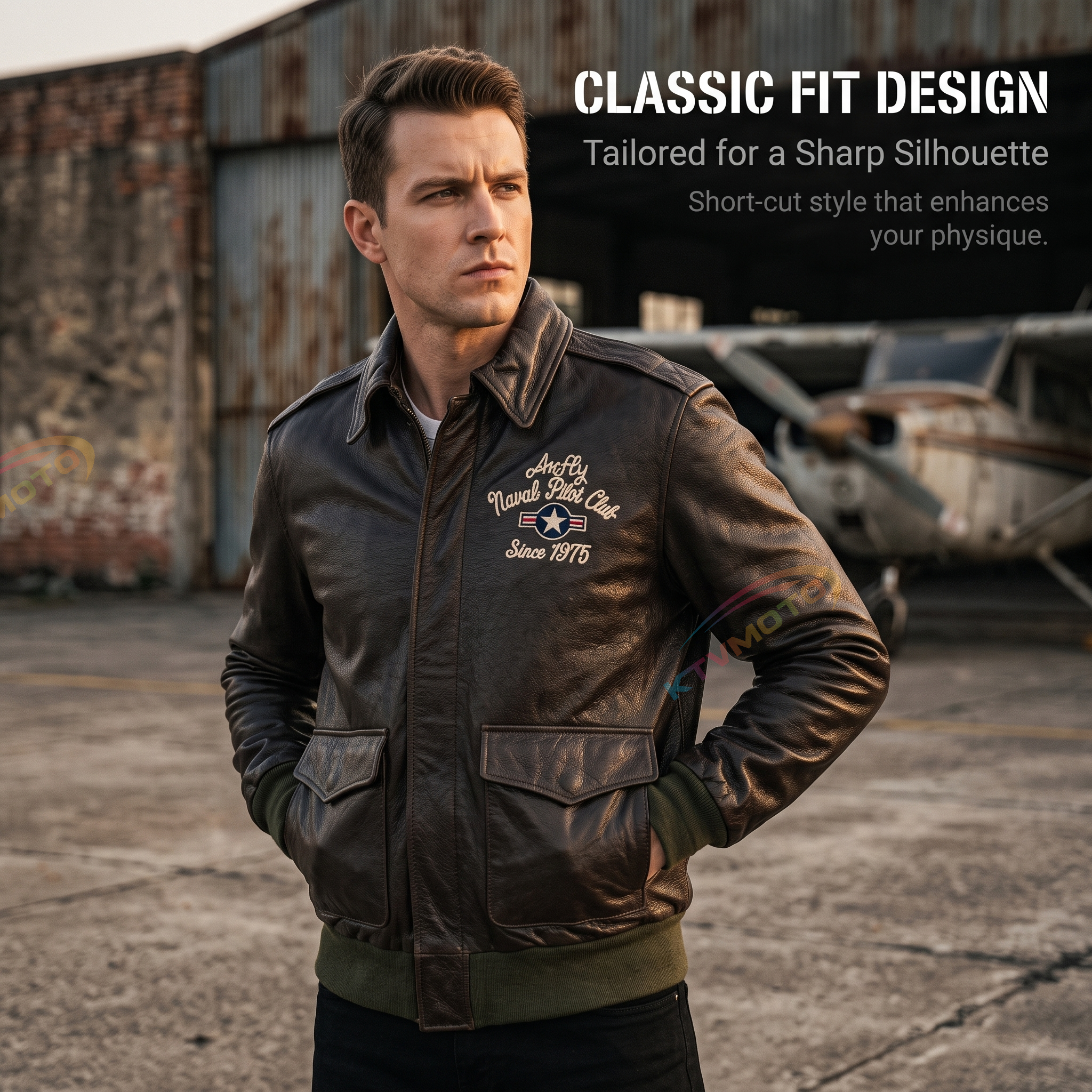 A2 Flight Leather Jacket - A55