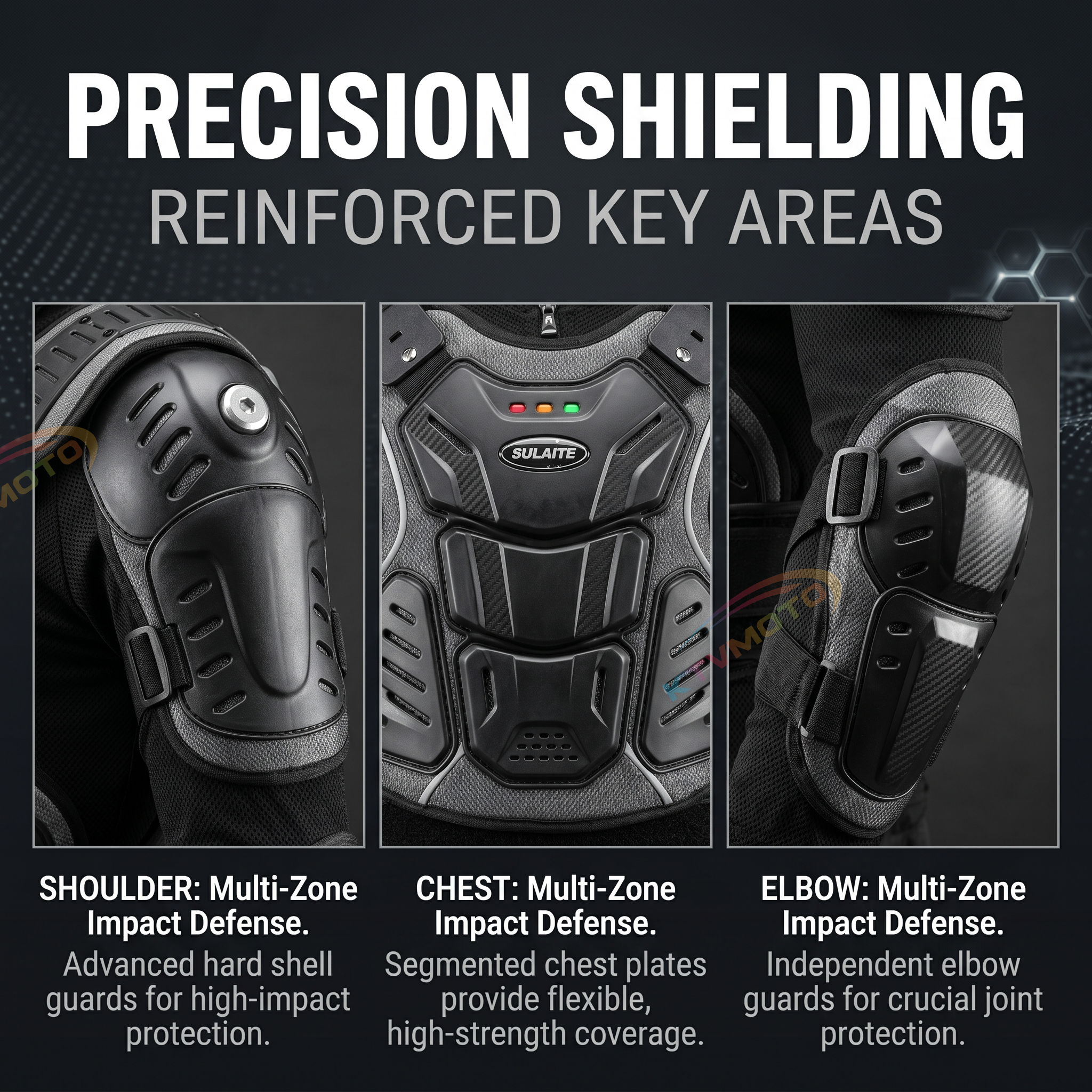 Motorcycle riding suit with neck protection-F20