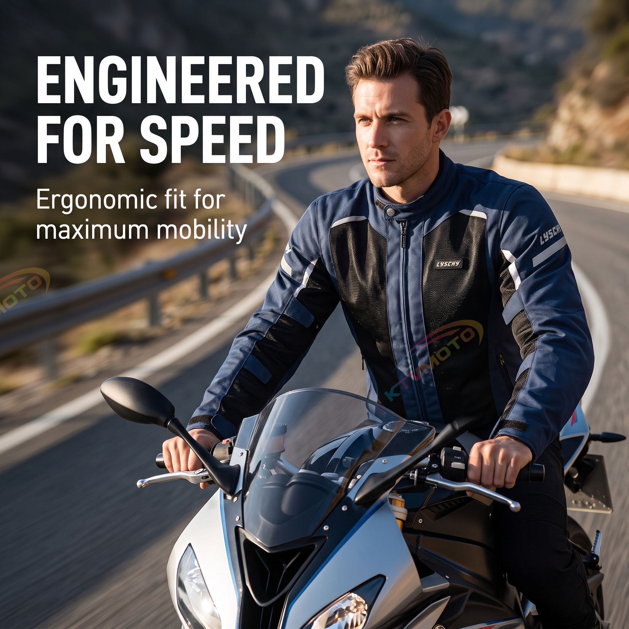 Men's motorcycle riding clothes, wear-resistant(CE2)-J82