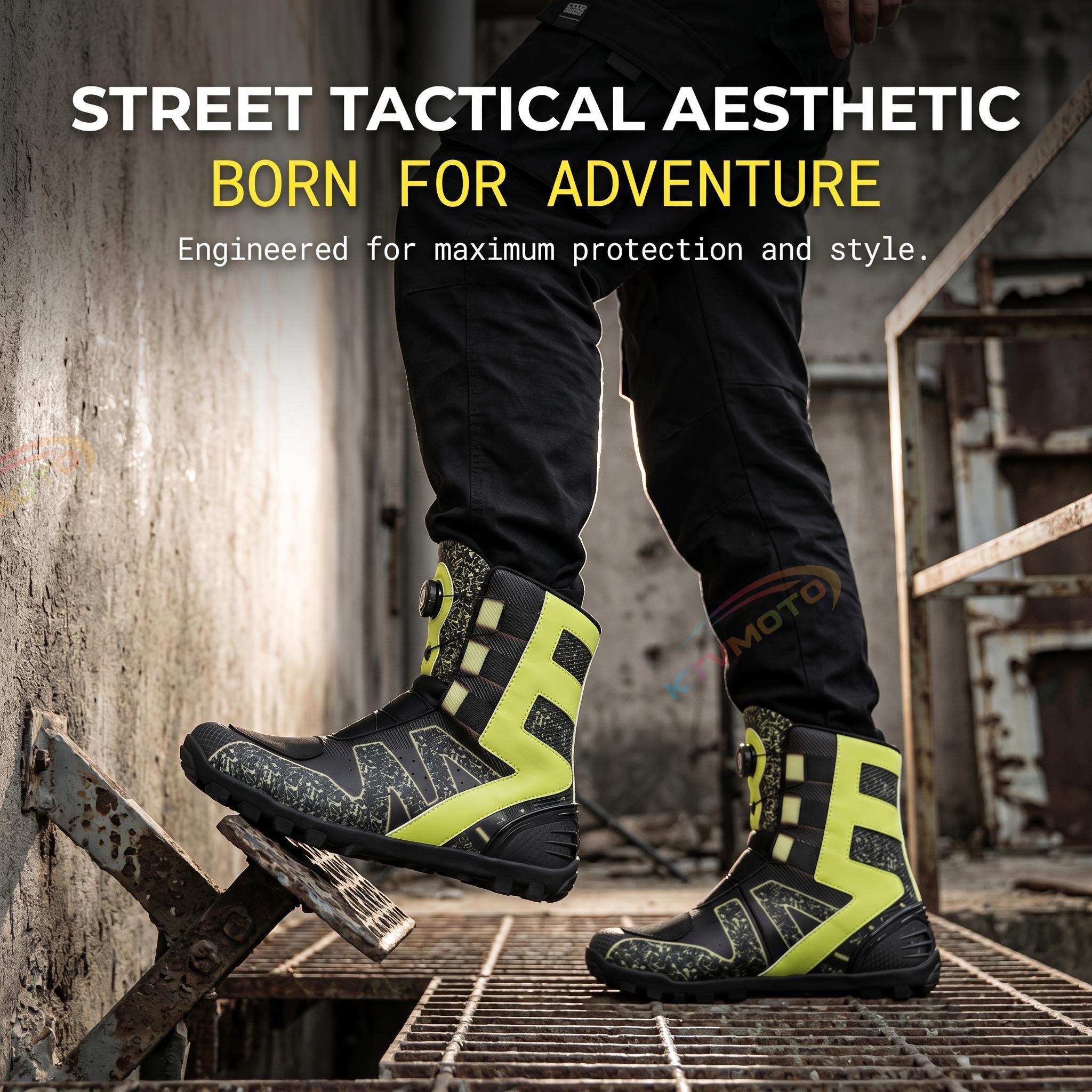 Motorcycle safety riding boots-K154