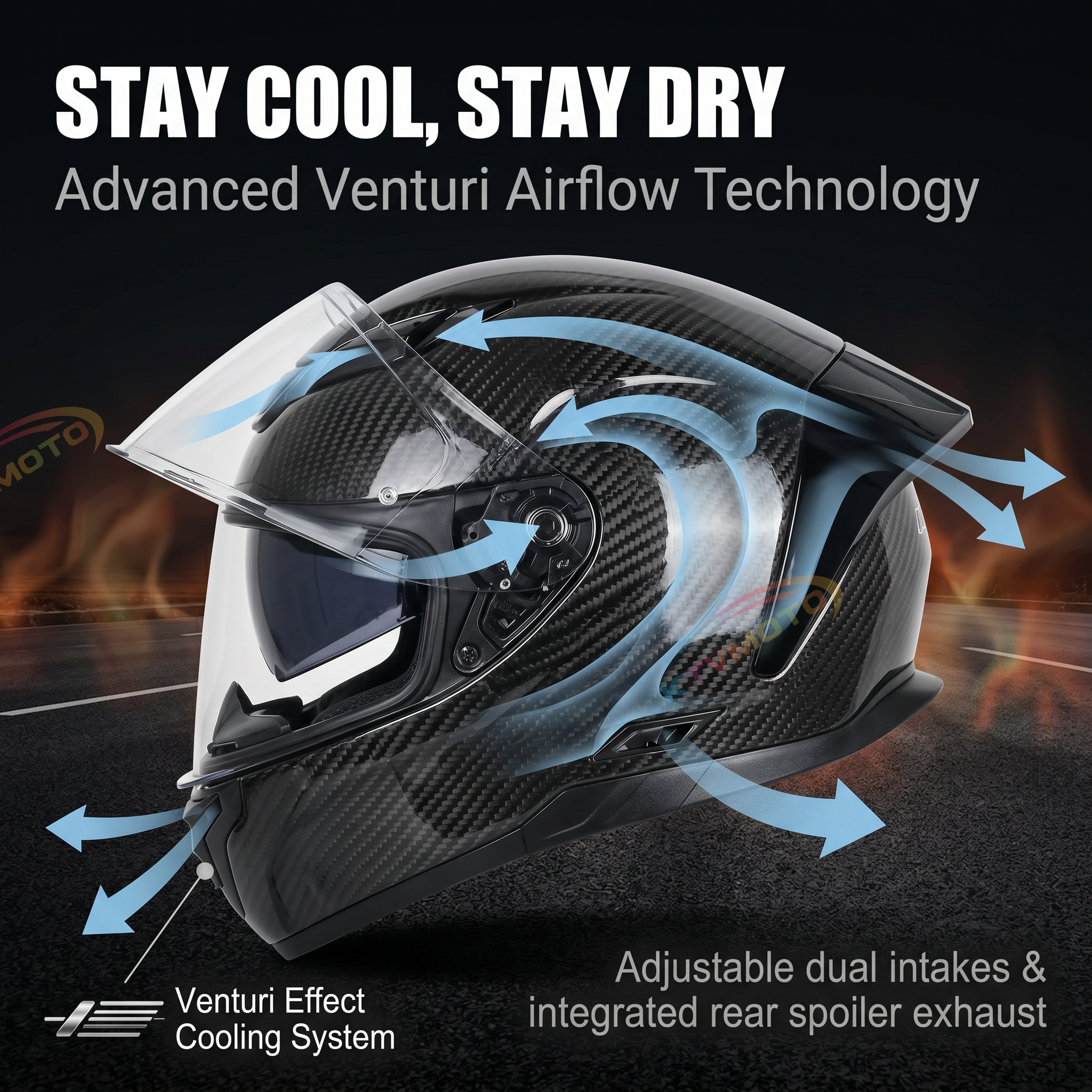 Carbon fiber textured motorcycle helmet racing equipment — I56