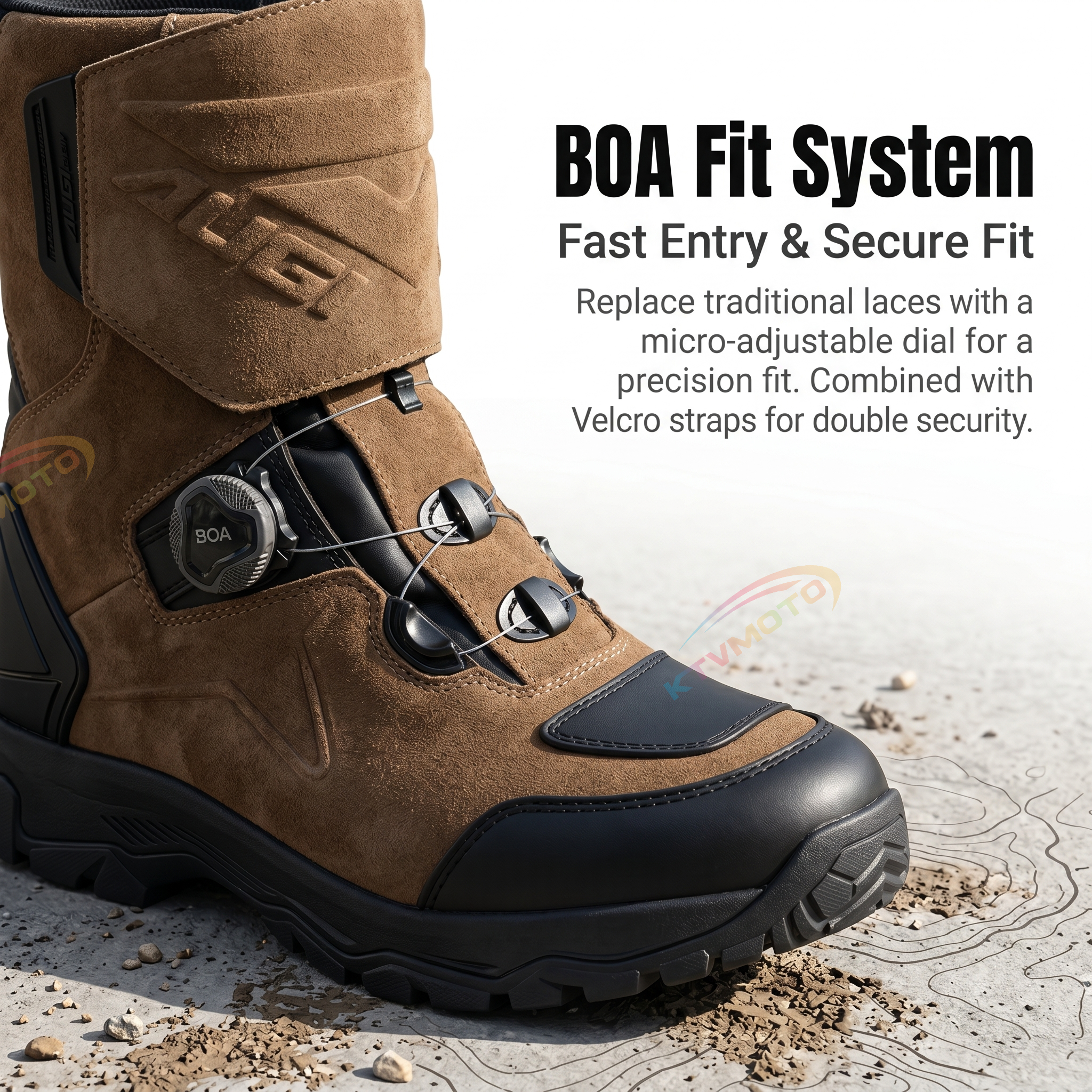 Leather Motorcycle Riding Boots-K100