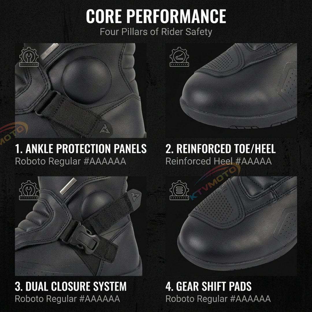 Mid-Length Off-Road Motorcycle Boots-K42