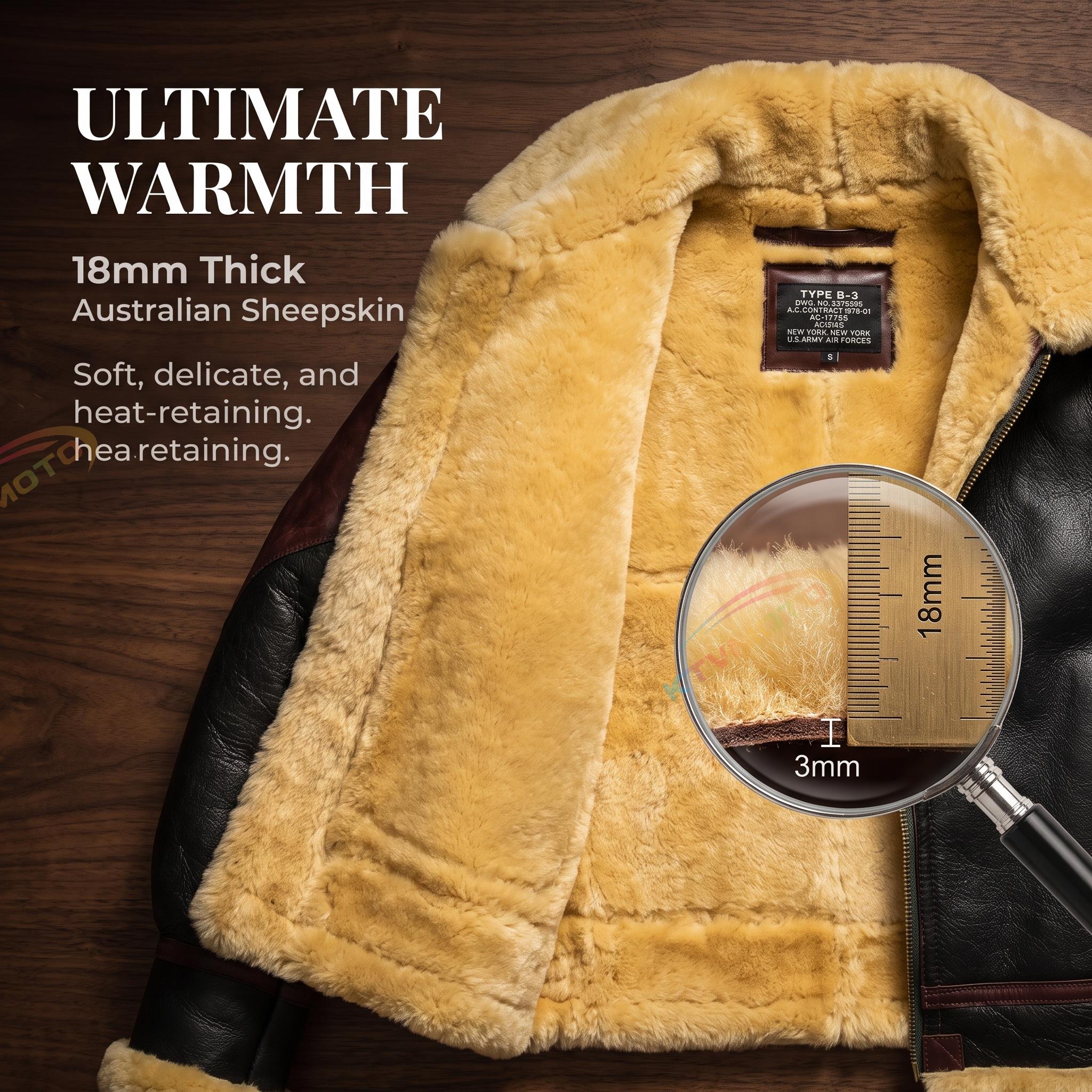 AVFLY General Patton Fur Flying Jacket-A11
