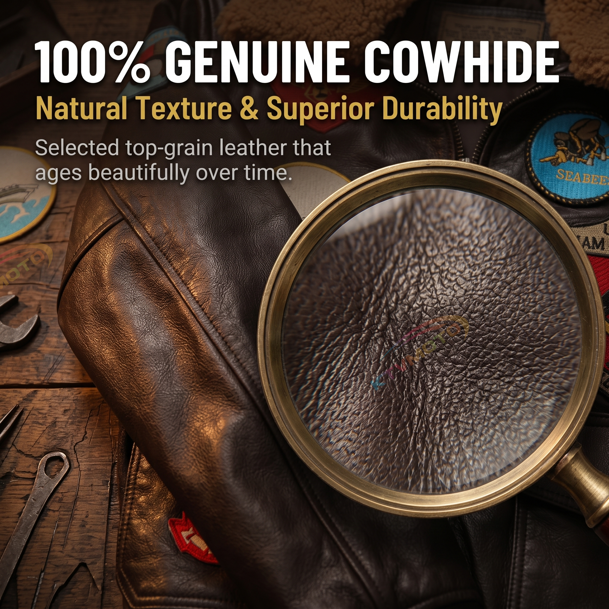 G1 flying cowhide jacket genuine leather casual jacket-A2