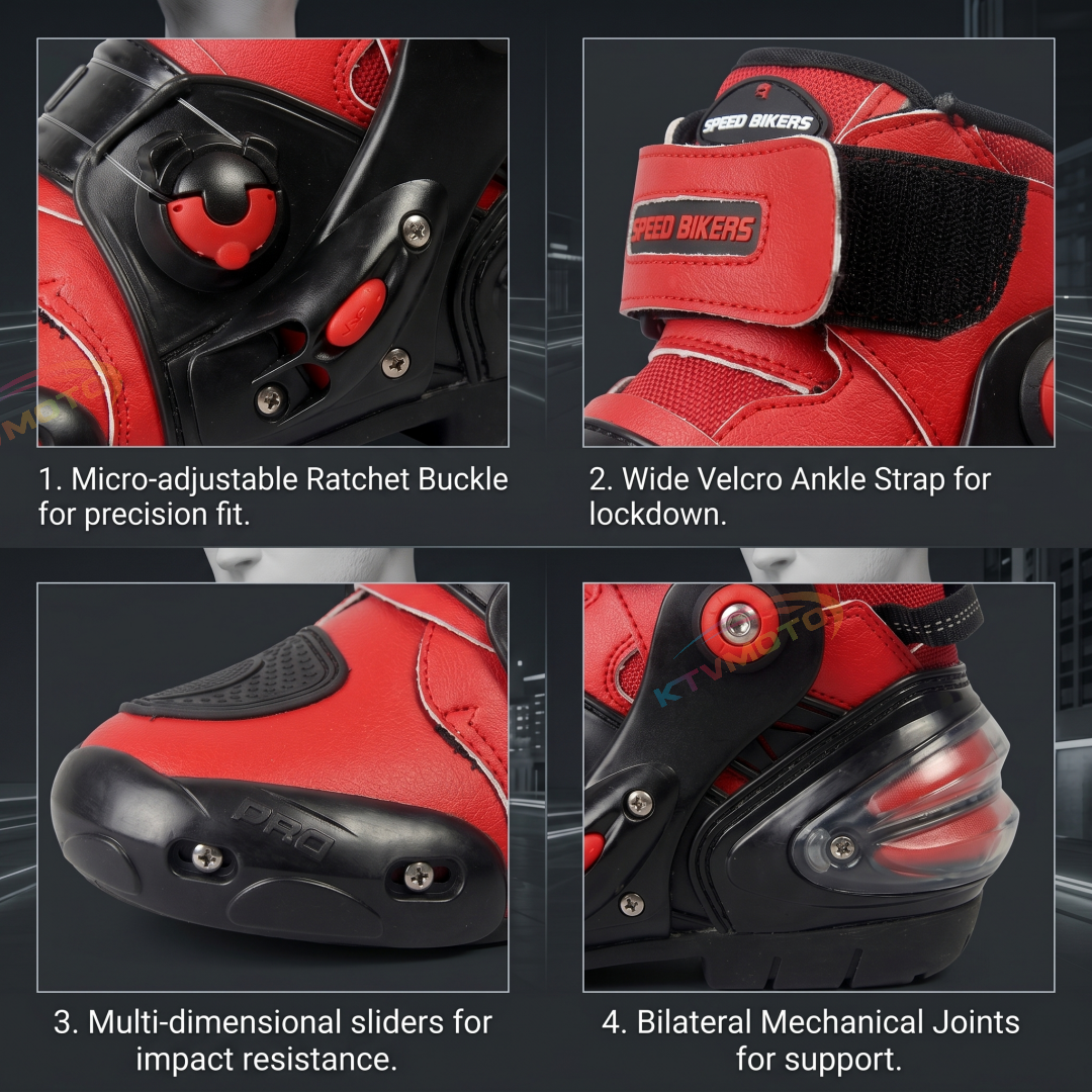 Lightweight and stylish motorcycle racing boots-K63