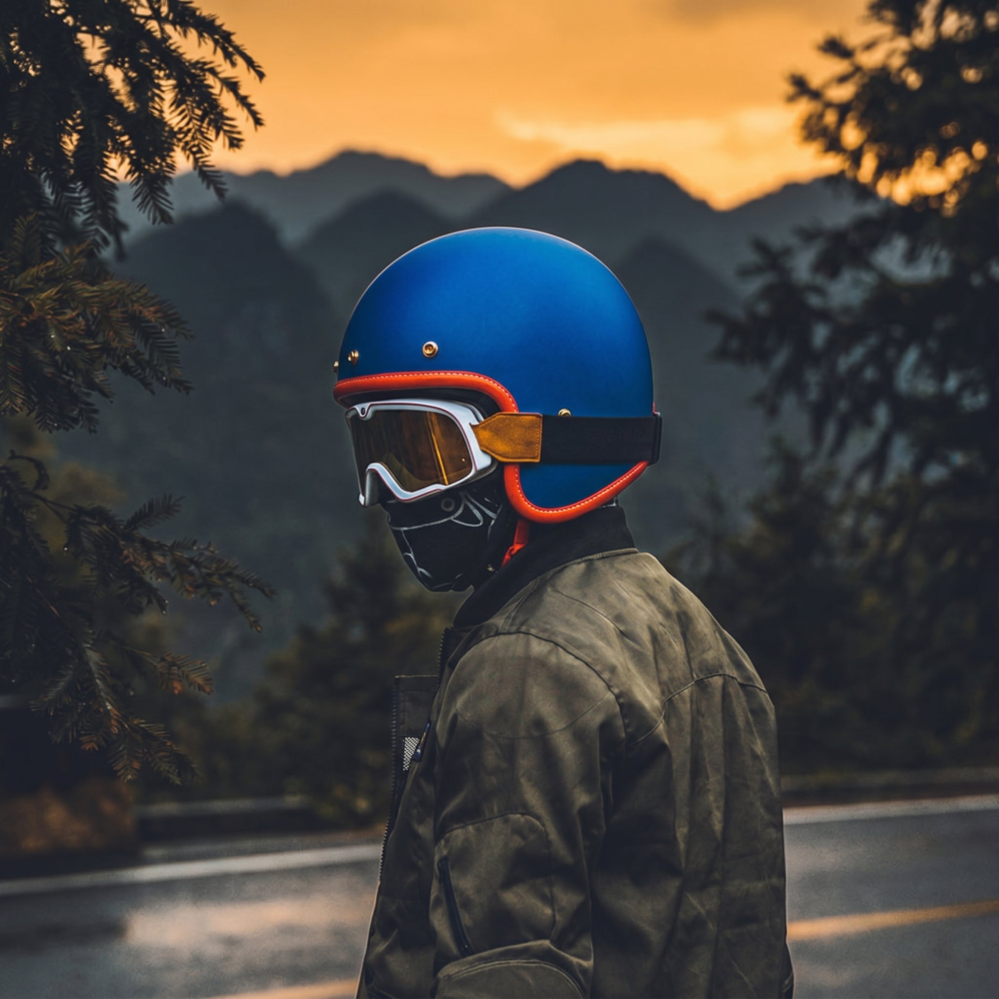 Summer Harley Retro Cruiser Half Helmet - I129