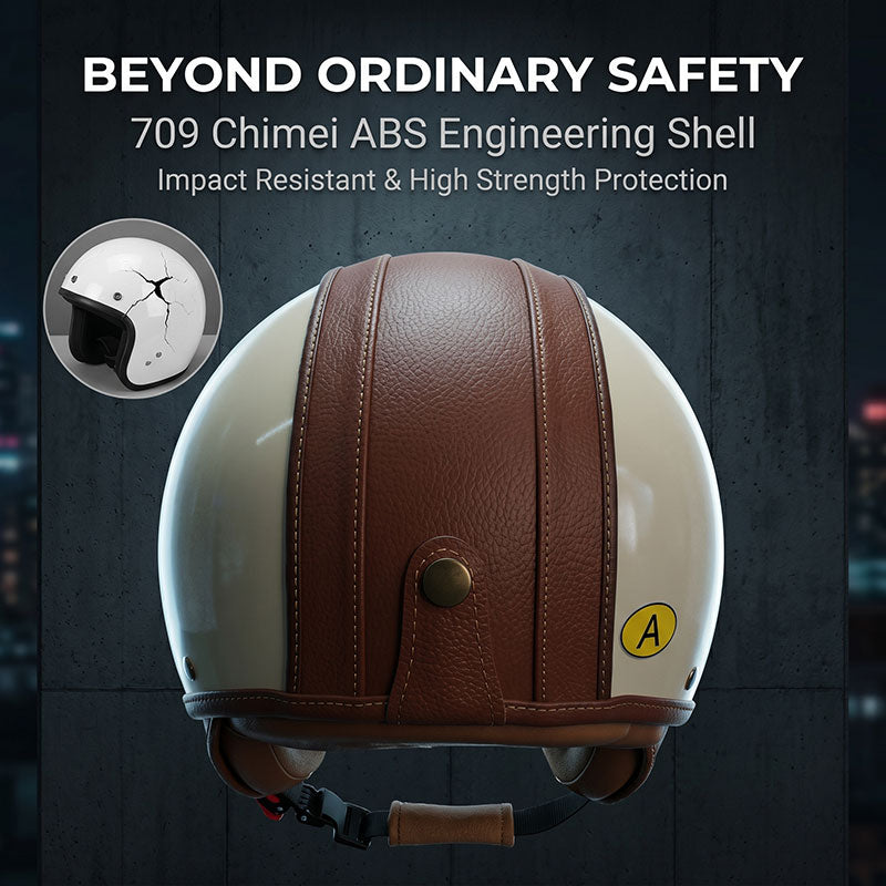 Dual-lens open-back Bluetooth motorcycle helmet-I27