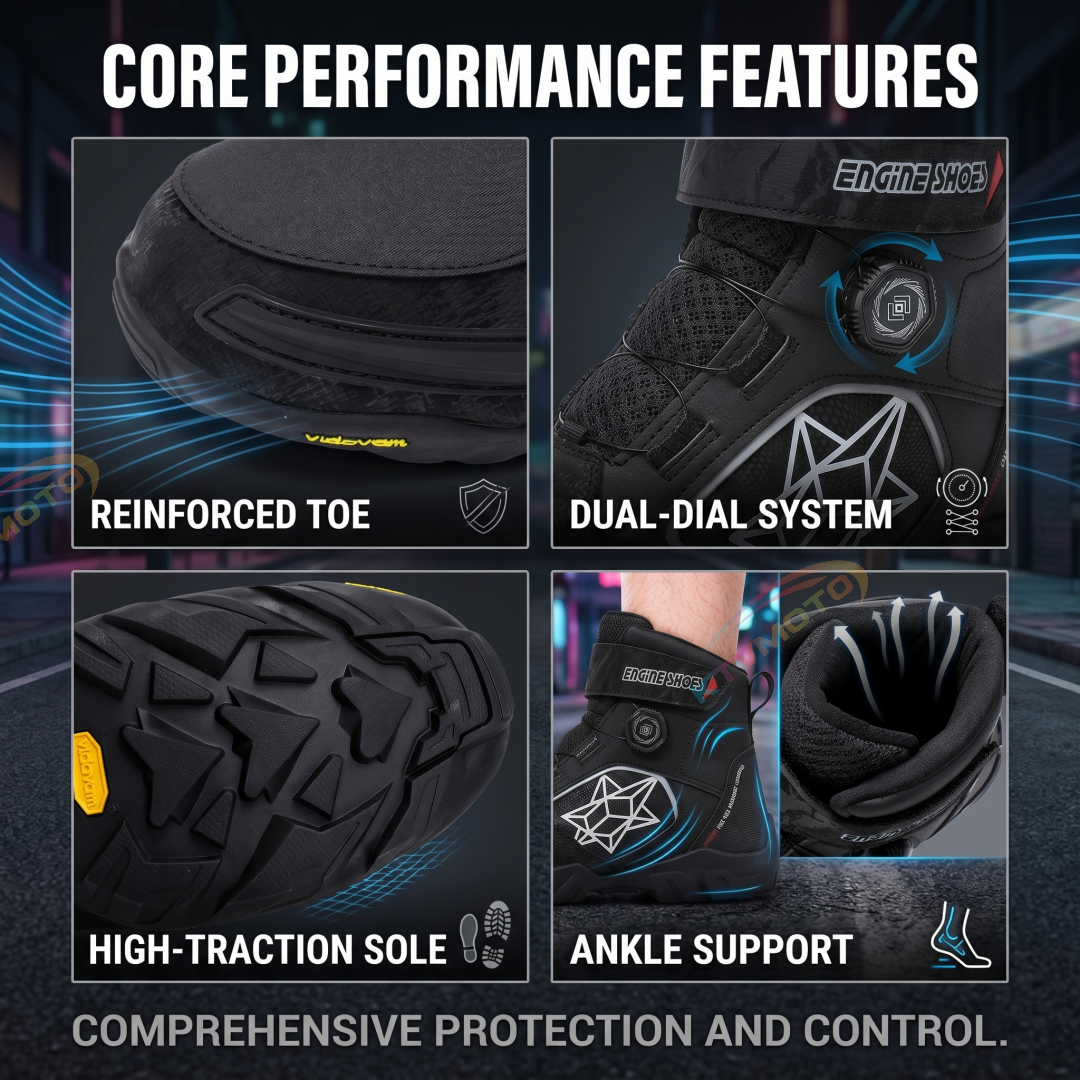 Non-slip motorcycle riding shoes for outdoor sports-K73