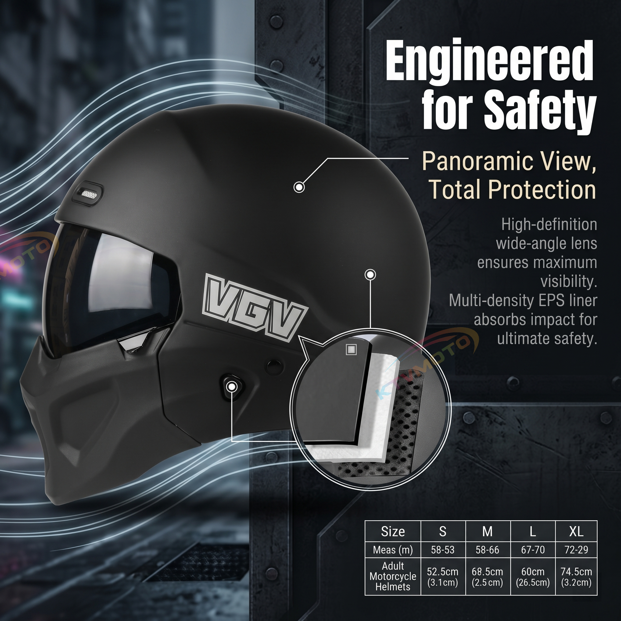 Dual-Mode Tactical Motorcycle Helmet (Bluetooth Compatible)-I90
