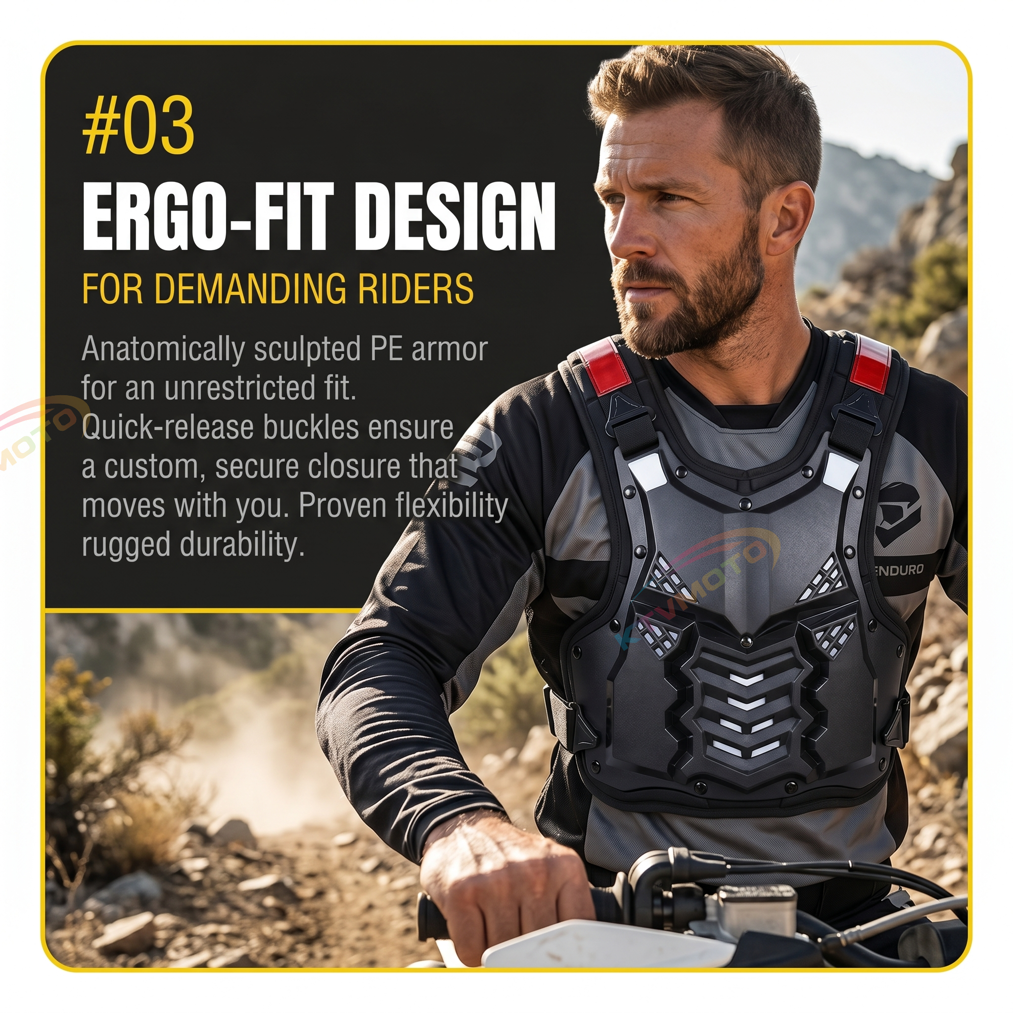 Motorcycle protective armor, off-road armor-F17
