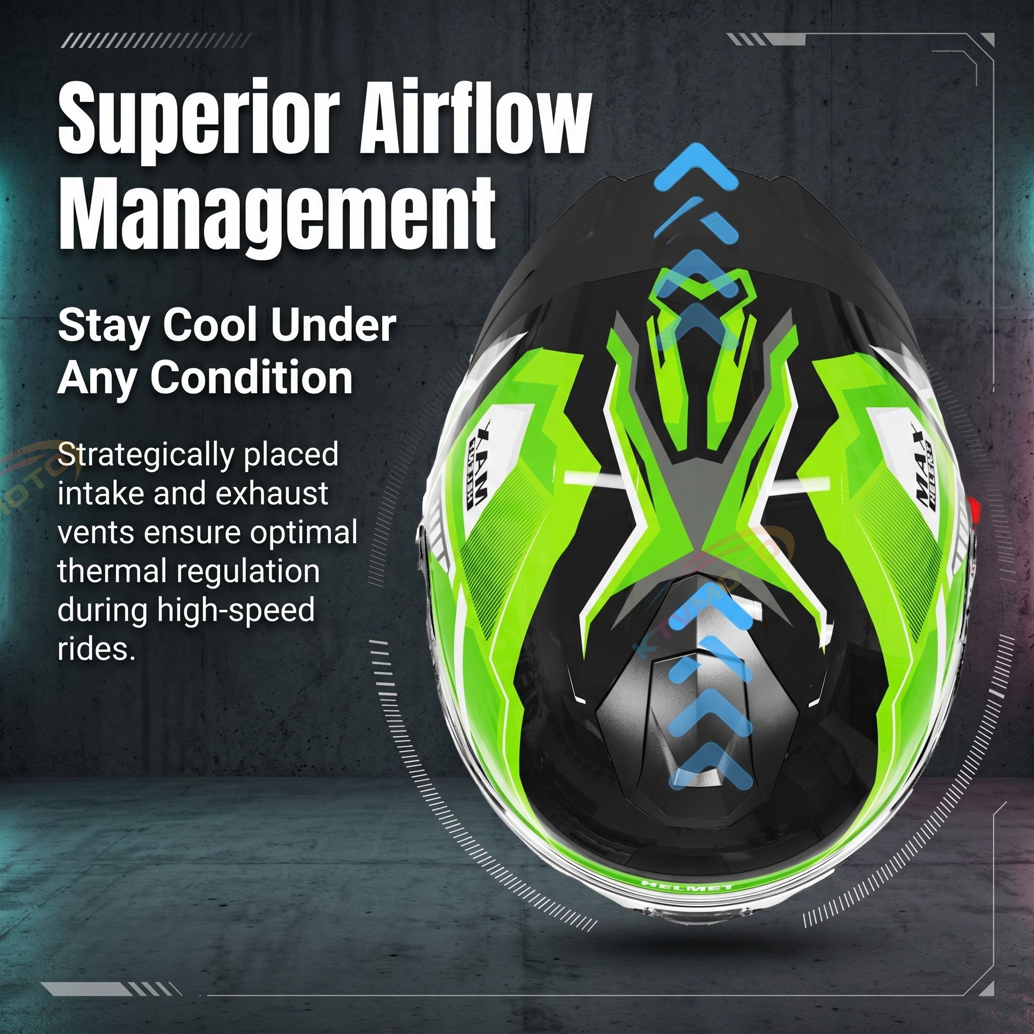 Stylish Modular Motorcycle Helmet-I113