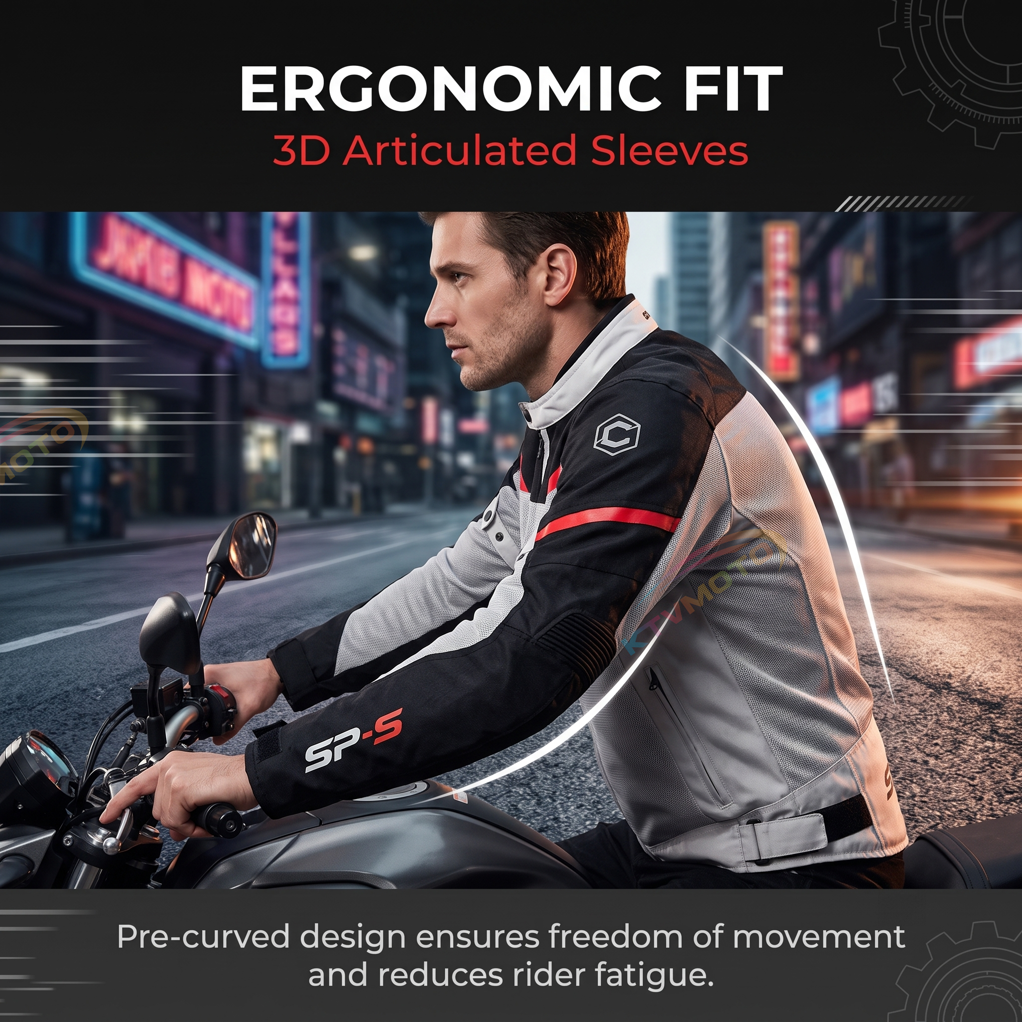 Breathable motorcycle riding clothes-J55