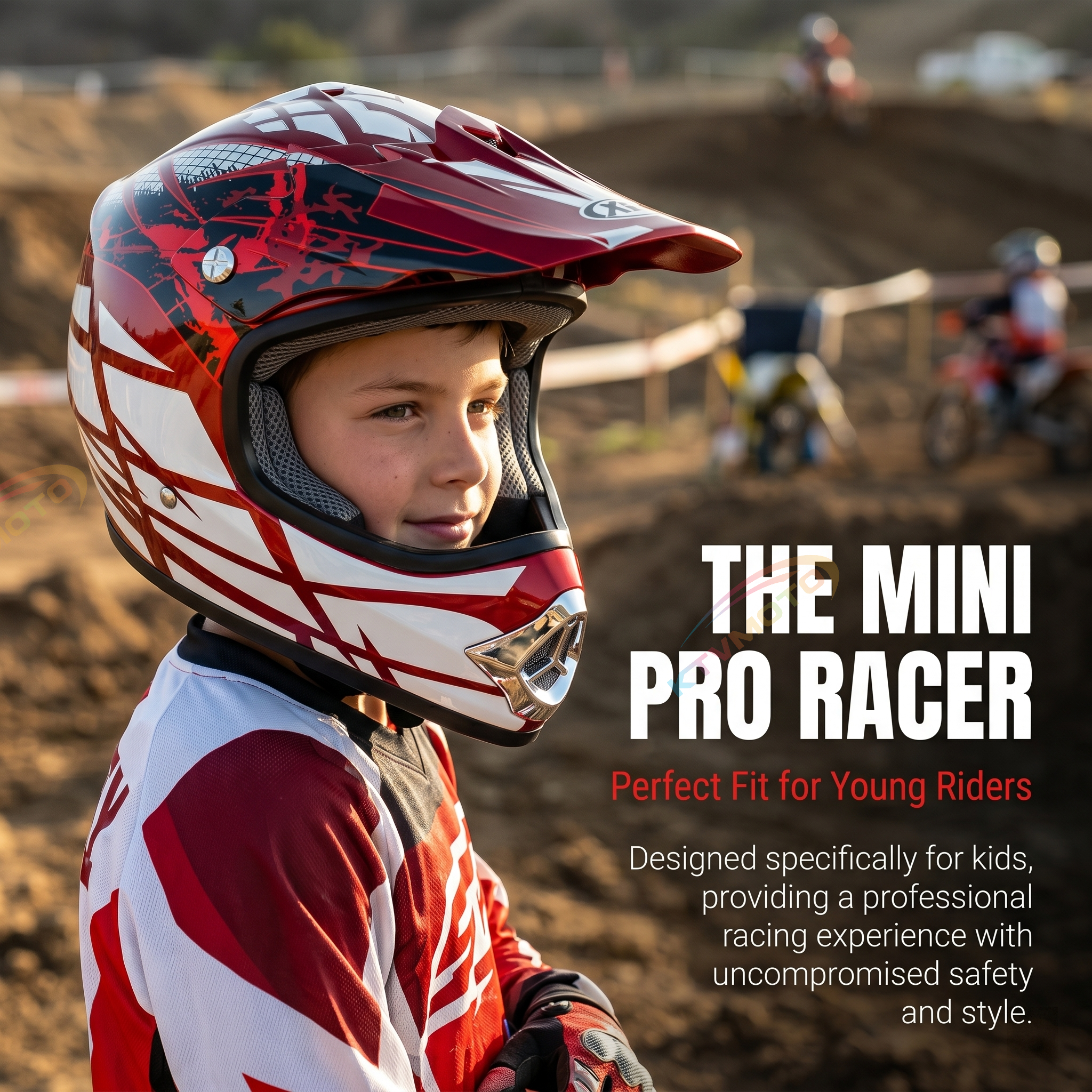 Children's Full-Face Off-Road Helmet- I109